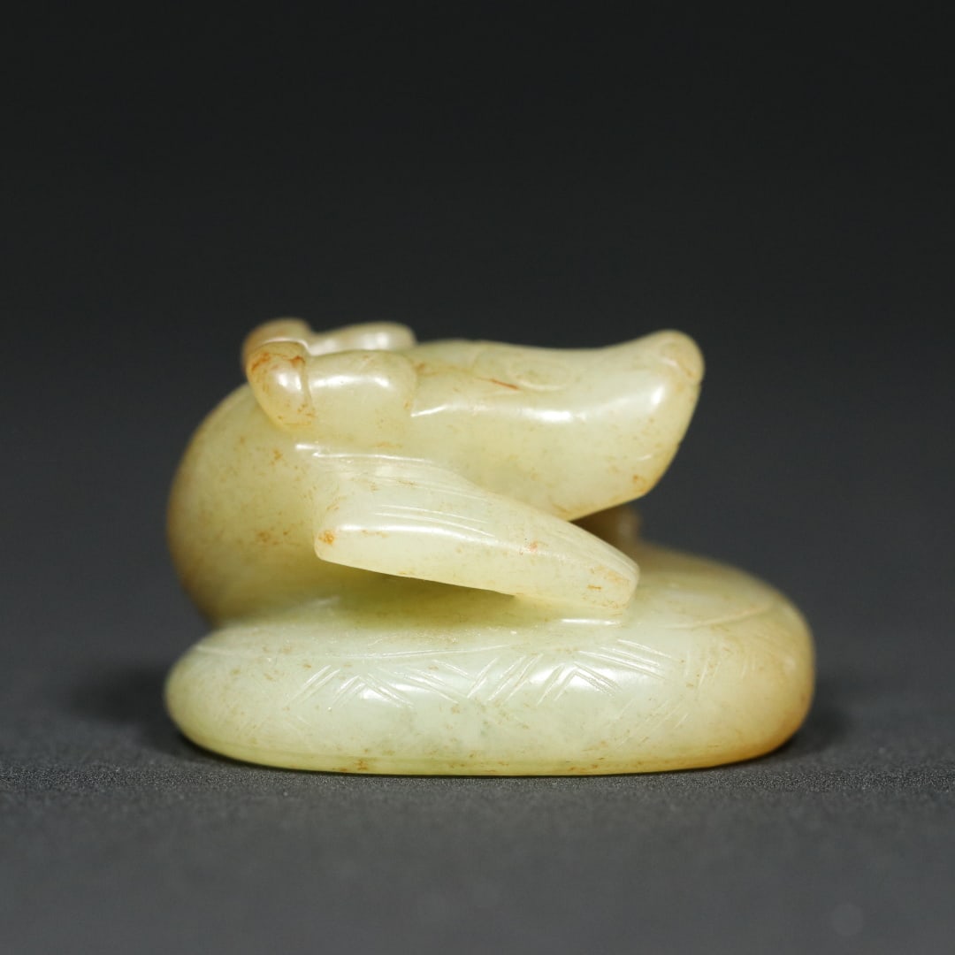An Exquisite White Jade Dragon Pattern Seal - 6
