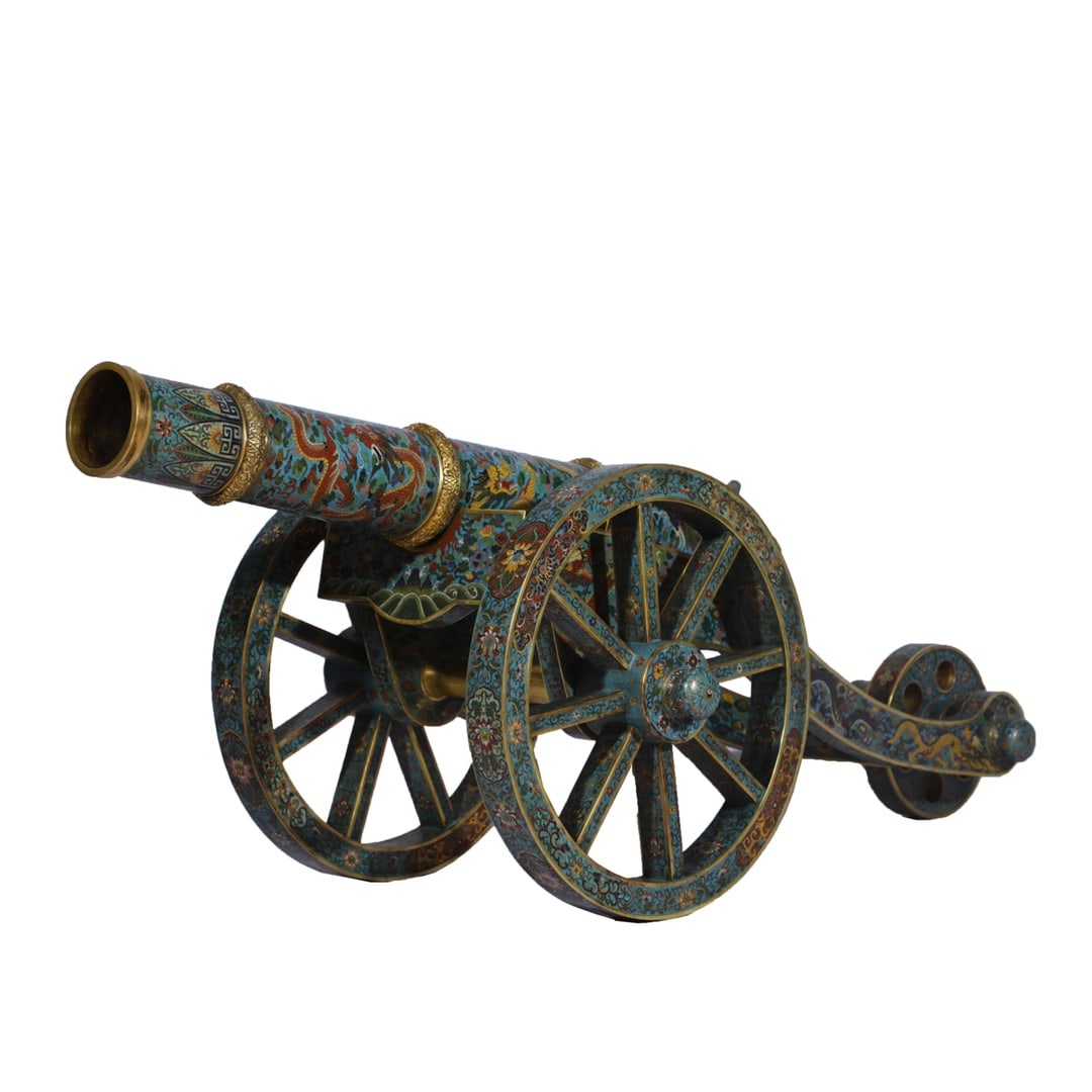 An Exquisite Cloisonne Lotus Pattern Dragon Pattern Ornament - 2