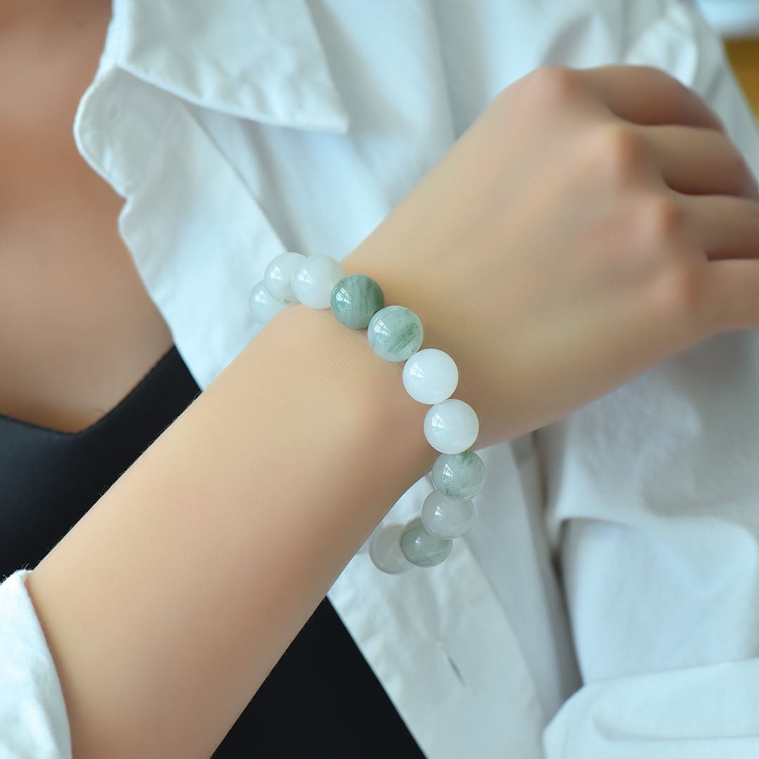 An Exquisite White Jade Bracelets (1 of 6)