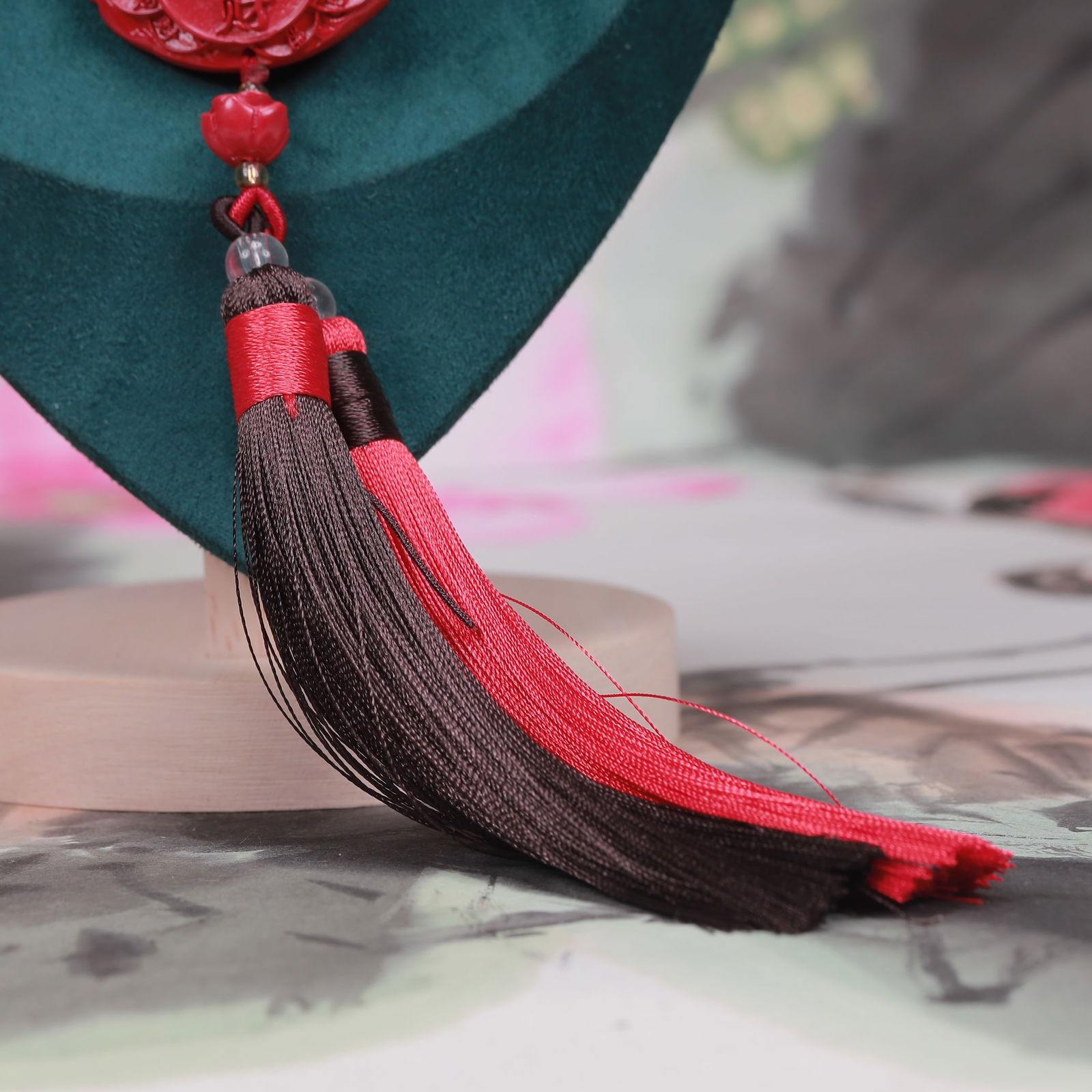 An Exquisite Cinnabar Dragon Pattern Pendant - 4