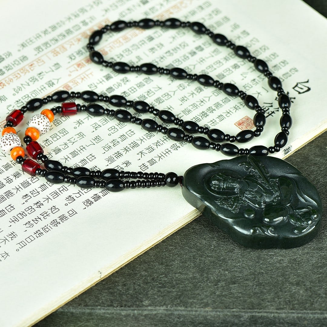 An Exquisite Sapphire Buddha Pattern Pendant - 4