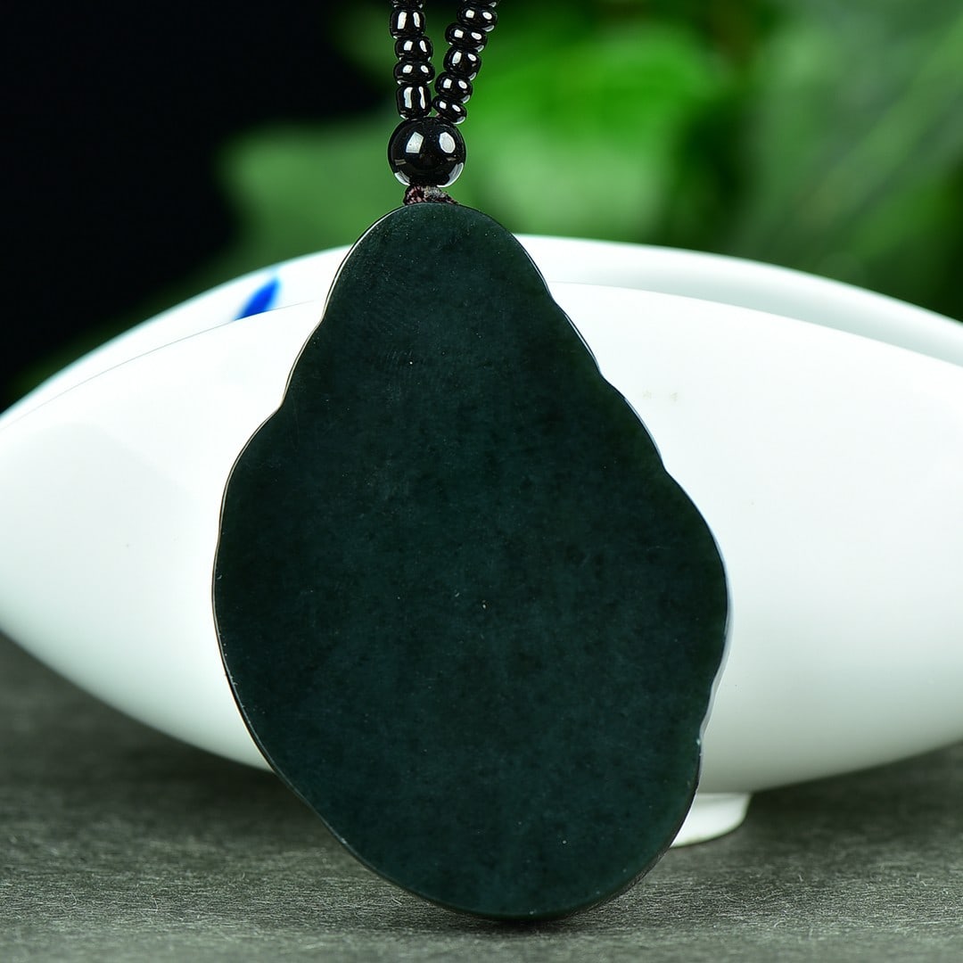 An Exquisite Sapphire Buddha Pattern Pendant - 5