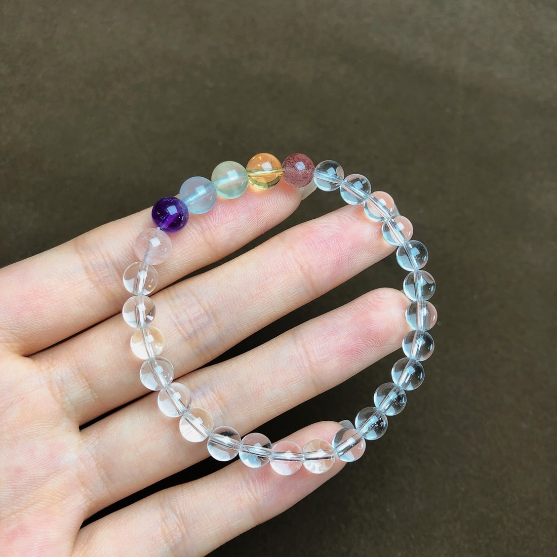 An Exquisite Crystal Bracelets: An Exquisite Crystal Bracelets,Size:6.3mm, Weight:10.4g 水晶手串