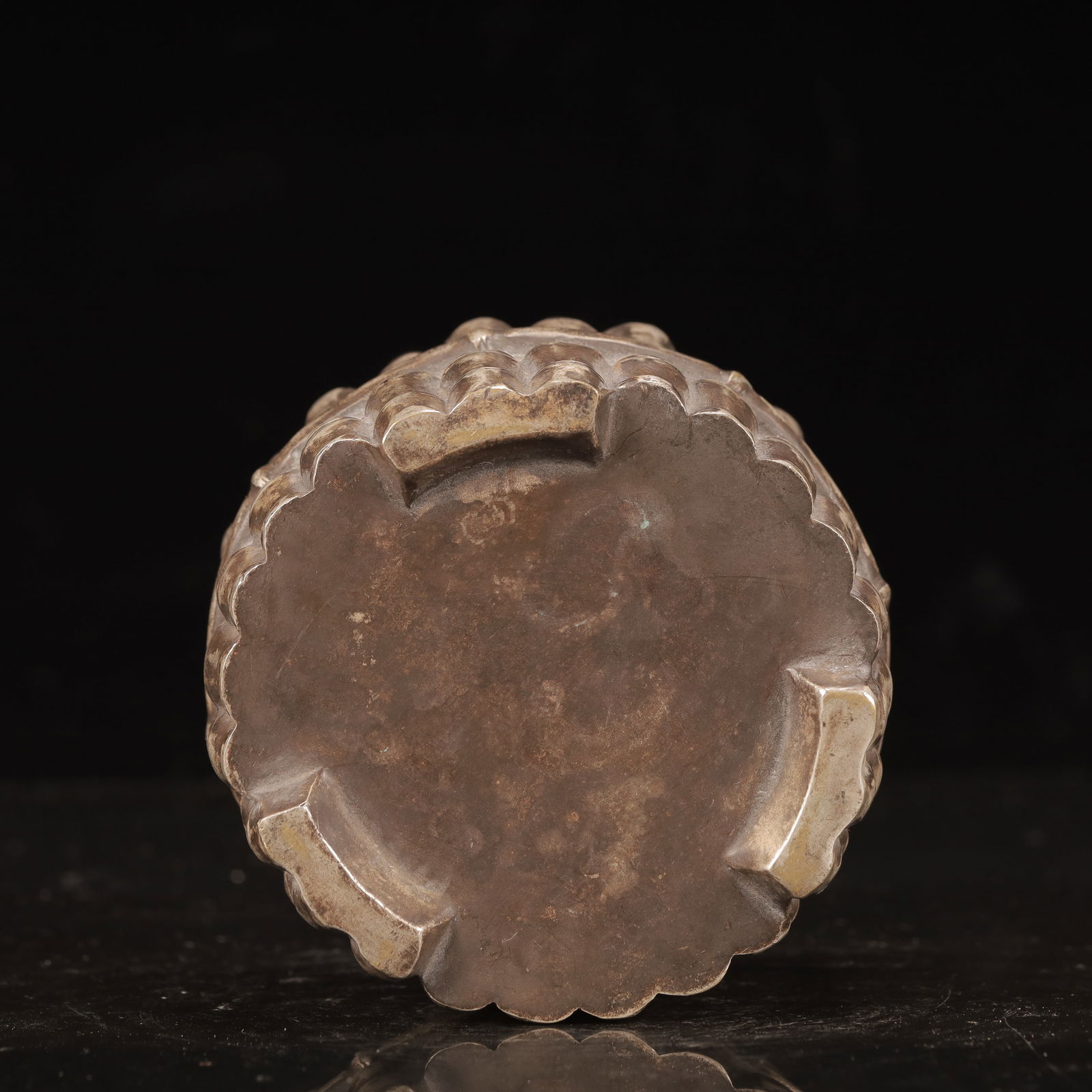 An Exquisite Silver Bamboo Pattern Brush Pot - 7