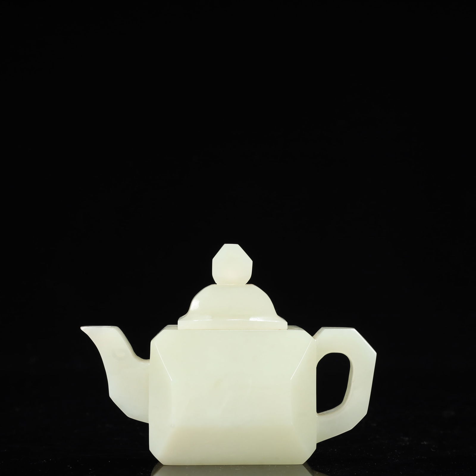 An Exquisite White Jade Teapot - 5