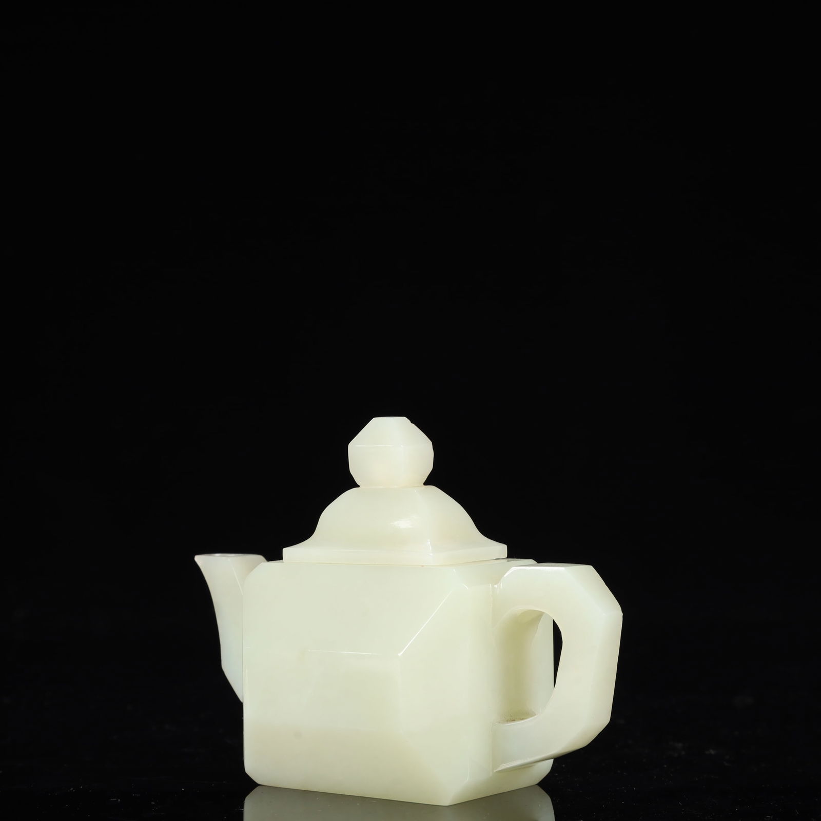 An Exquisite White Jade Teapot - 6