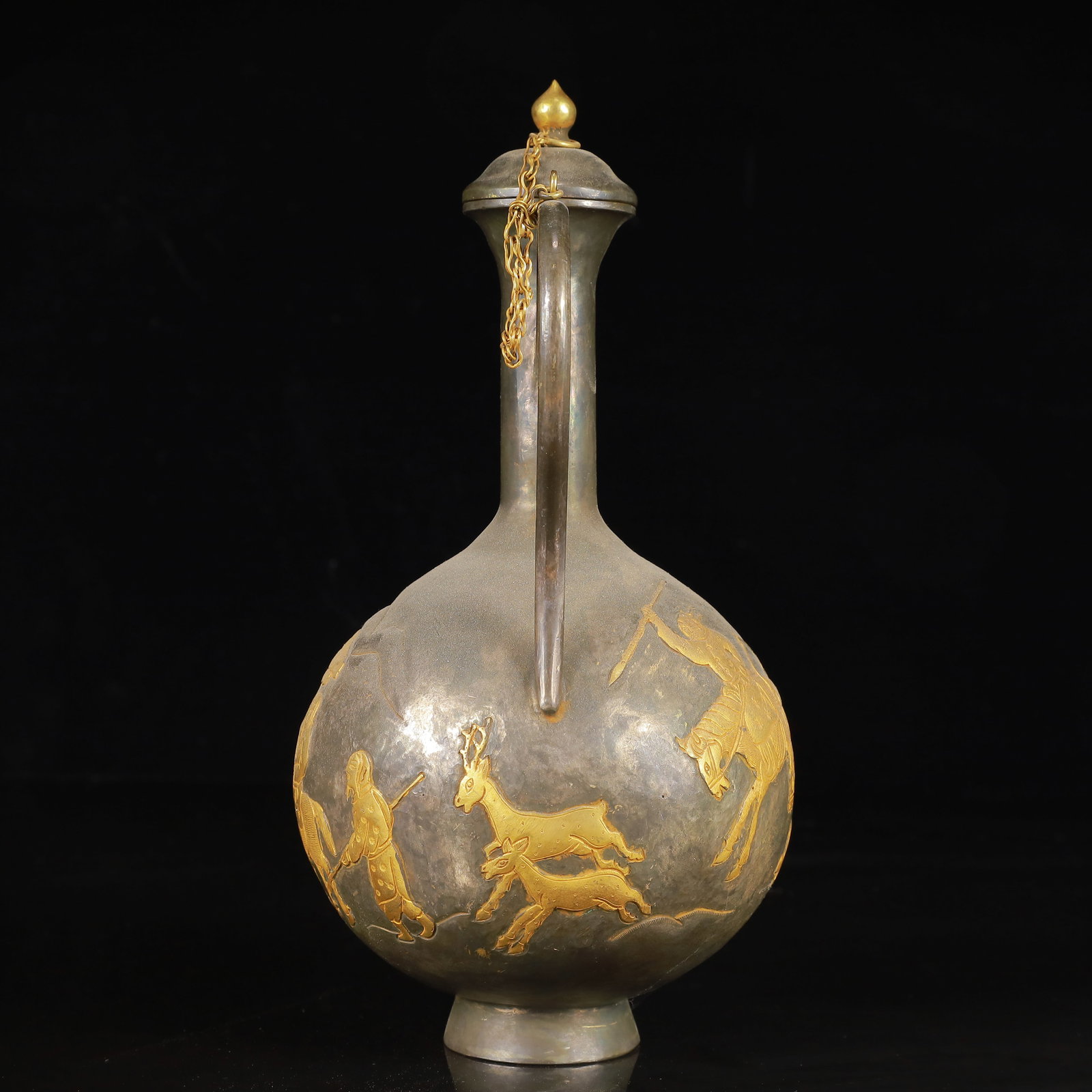 An Exquisite Gilt Silver Figure Pattern Ewer - 19