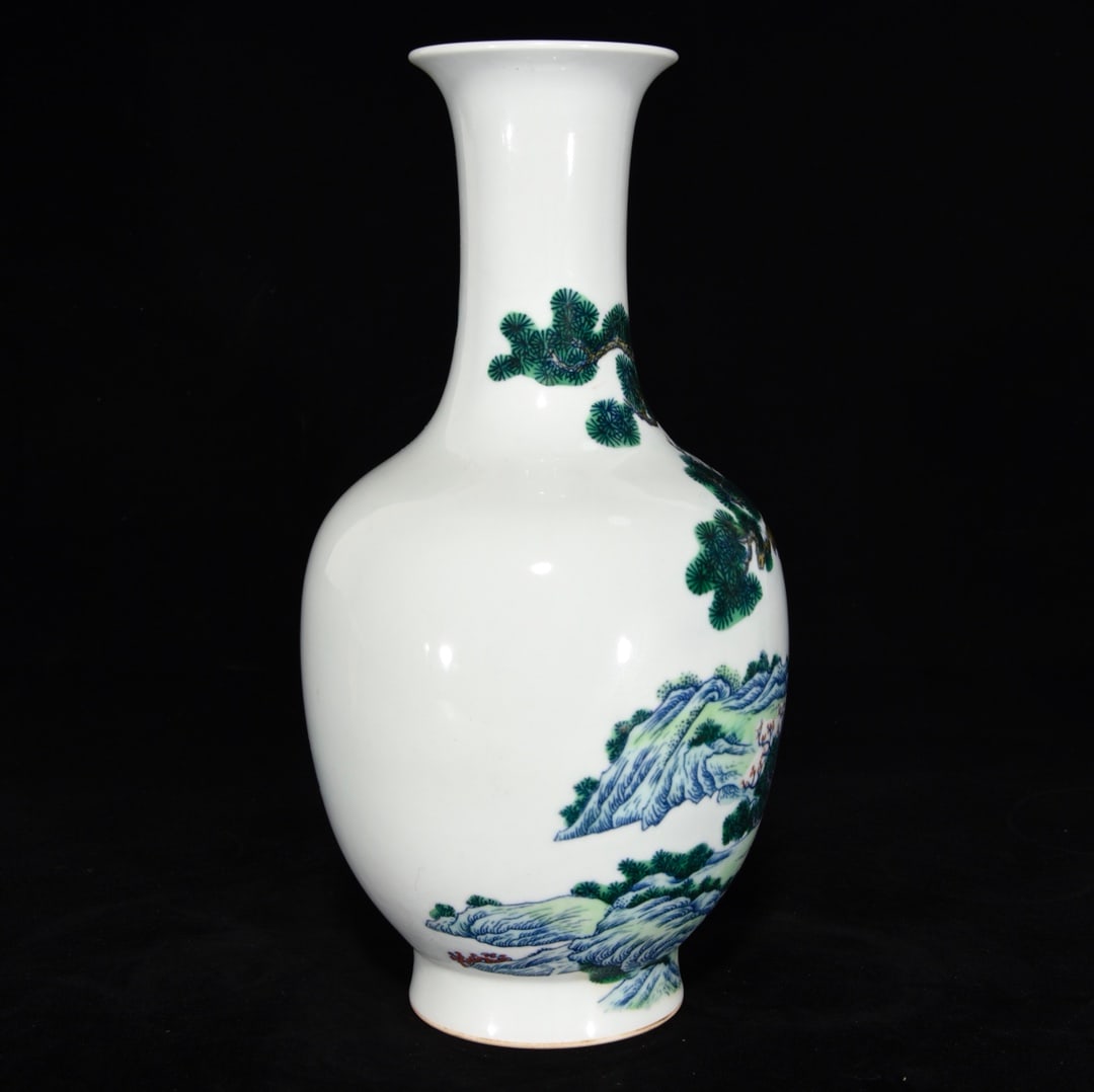 A Rare Doucai Pine and Deer Pattern Vase - 3