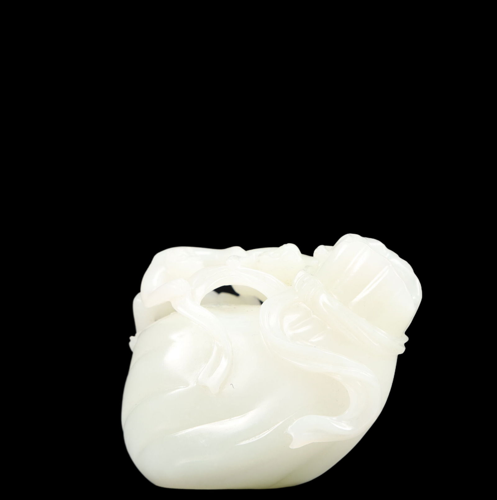 An Exquisite White Jade Monkey Pattern Ornament - 2