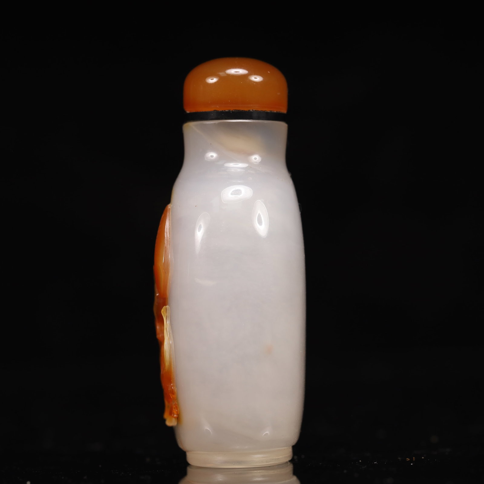 An Exquisite Agate Insect Pattern Snuff Bottle - 6