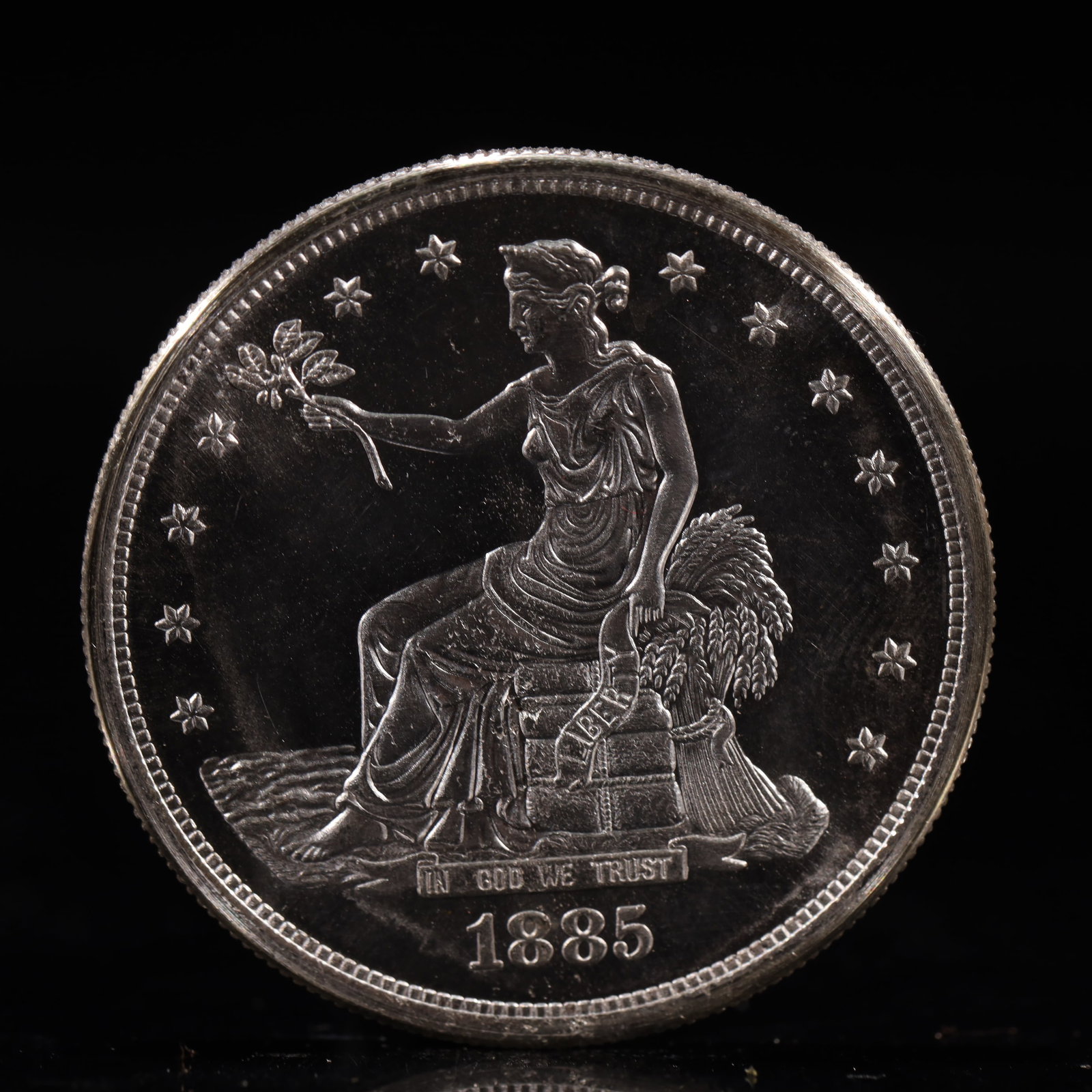 USA Trade Dollar 1885 Coin (1 of 2)