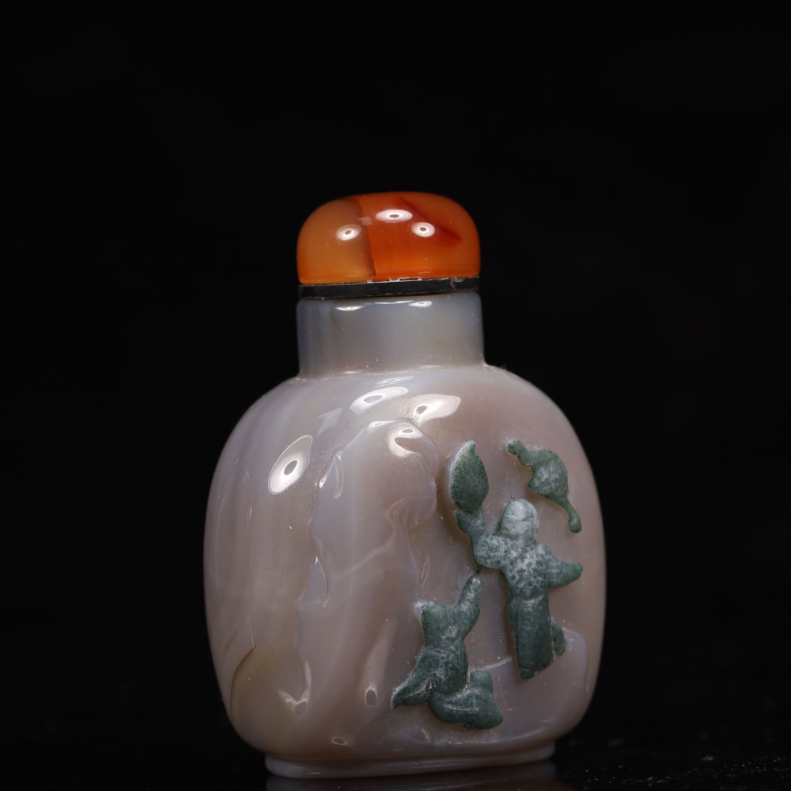 An Exquisite Agate Figure Pattern Snuff Bottle - 3