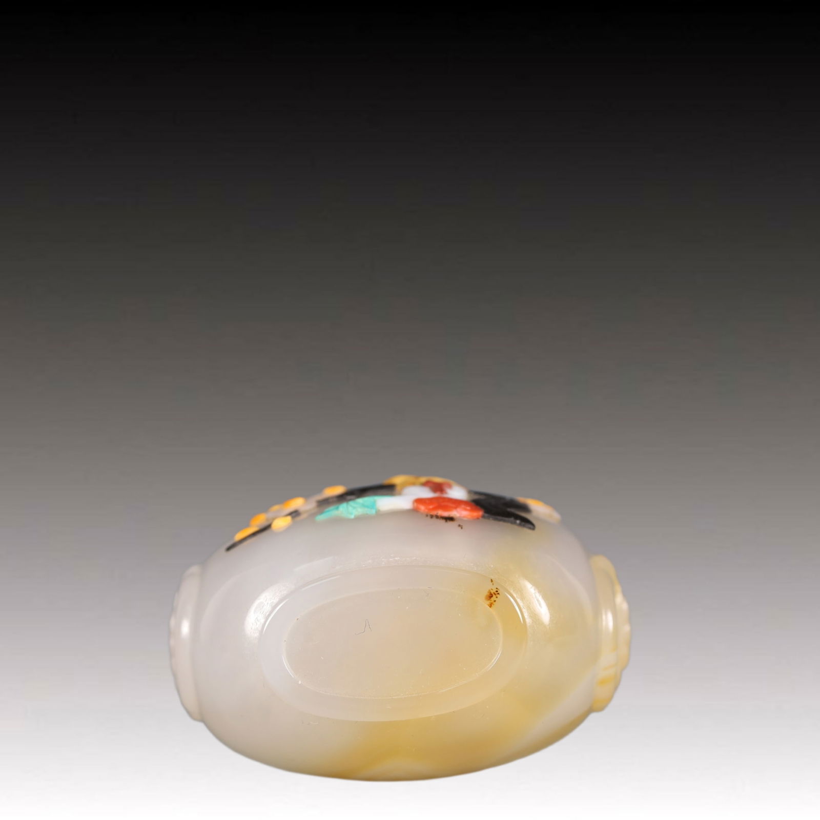 A Precious Agate Flower and Figure Pattern Snuff Bottle - 8