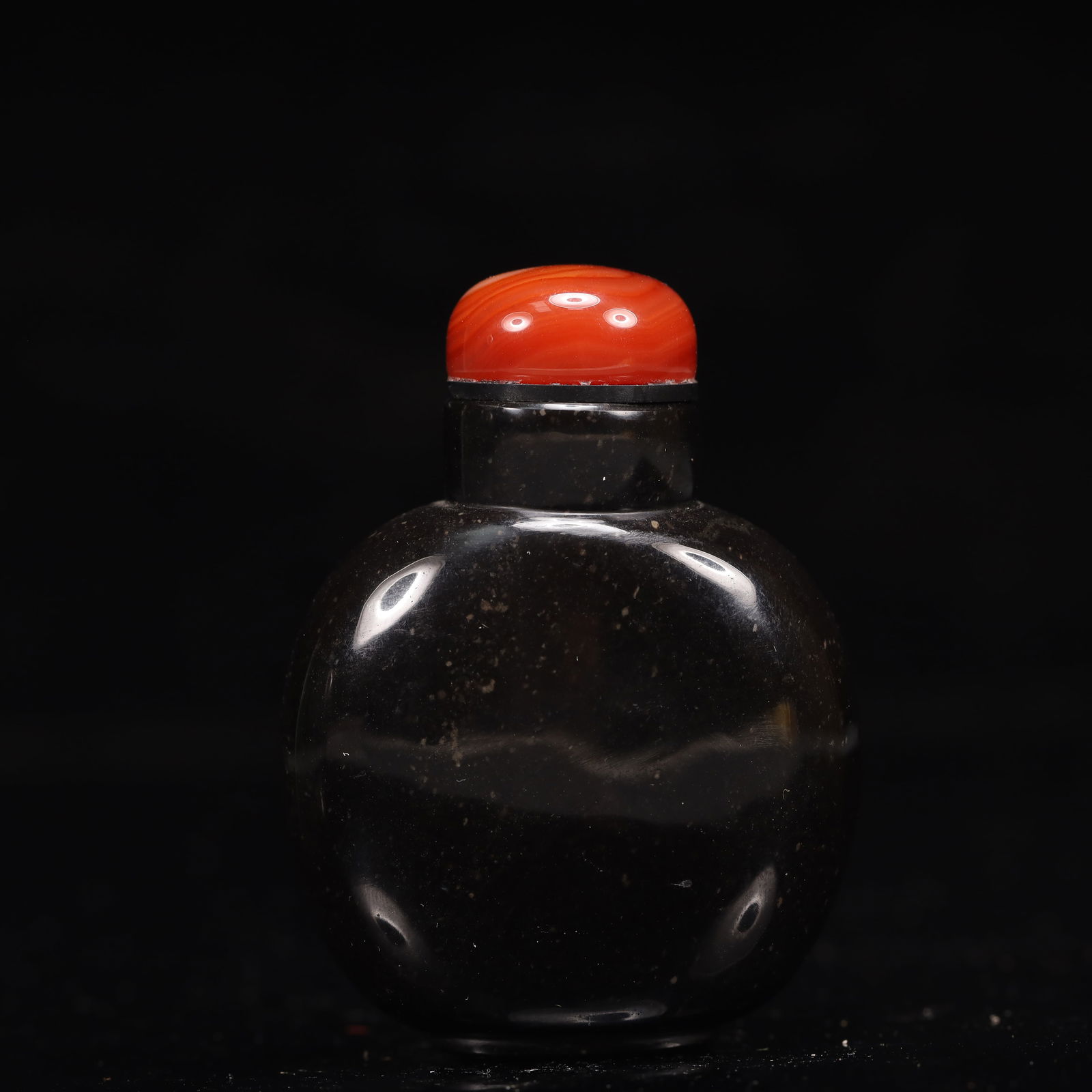 An Exquisite Agate Flower and Insect Pattern Snuff Bottle - 4