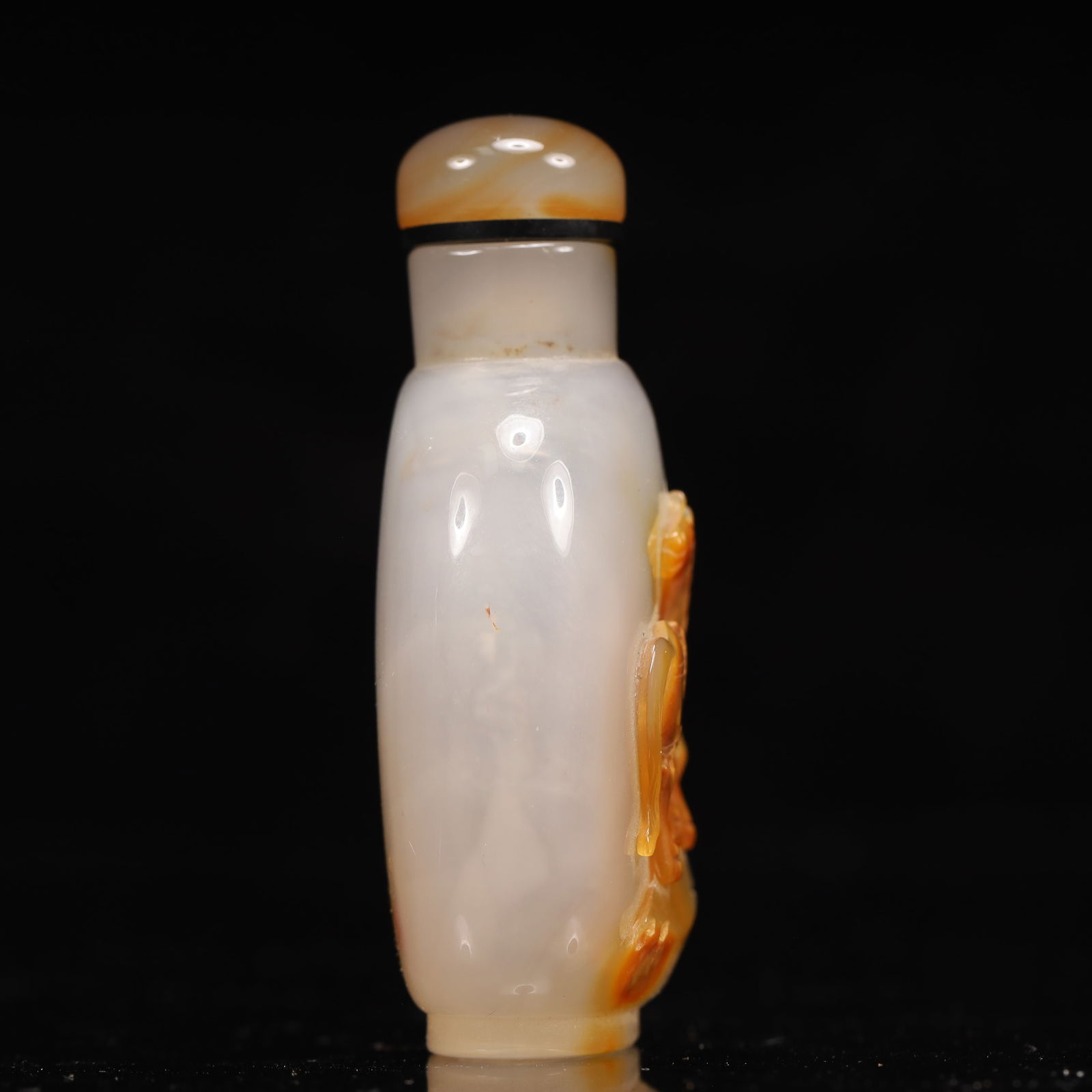 An Exquisite Agate Horse Pattern Snuff Bottle - 4