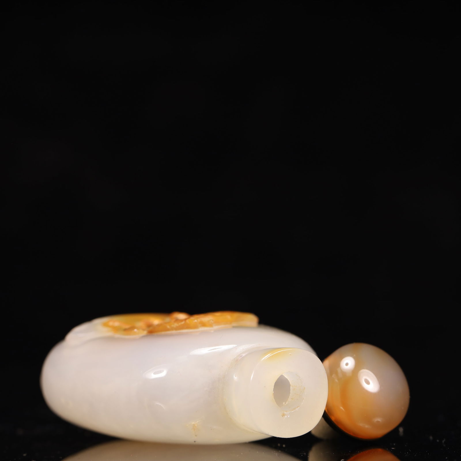 An Exquisite Agate Horse Pattern Snuff Bottle - 7