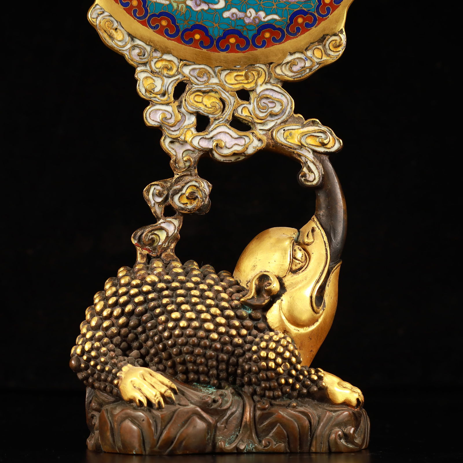 An Exquisite Cloisonne Figure Pattern Screen - 3