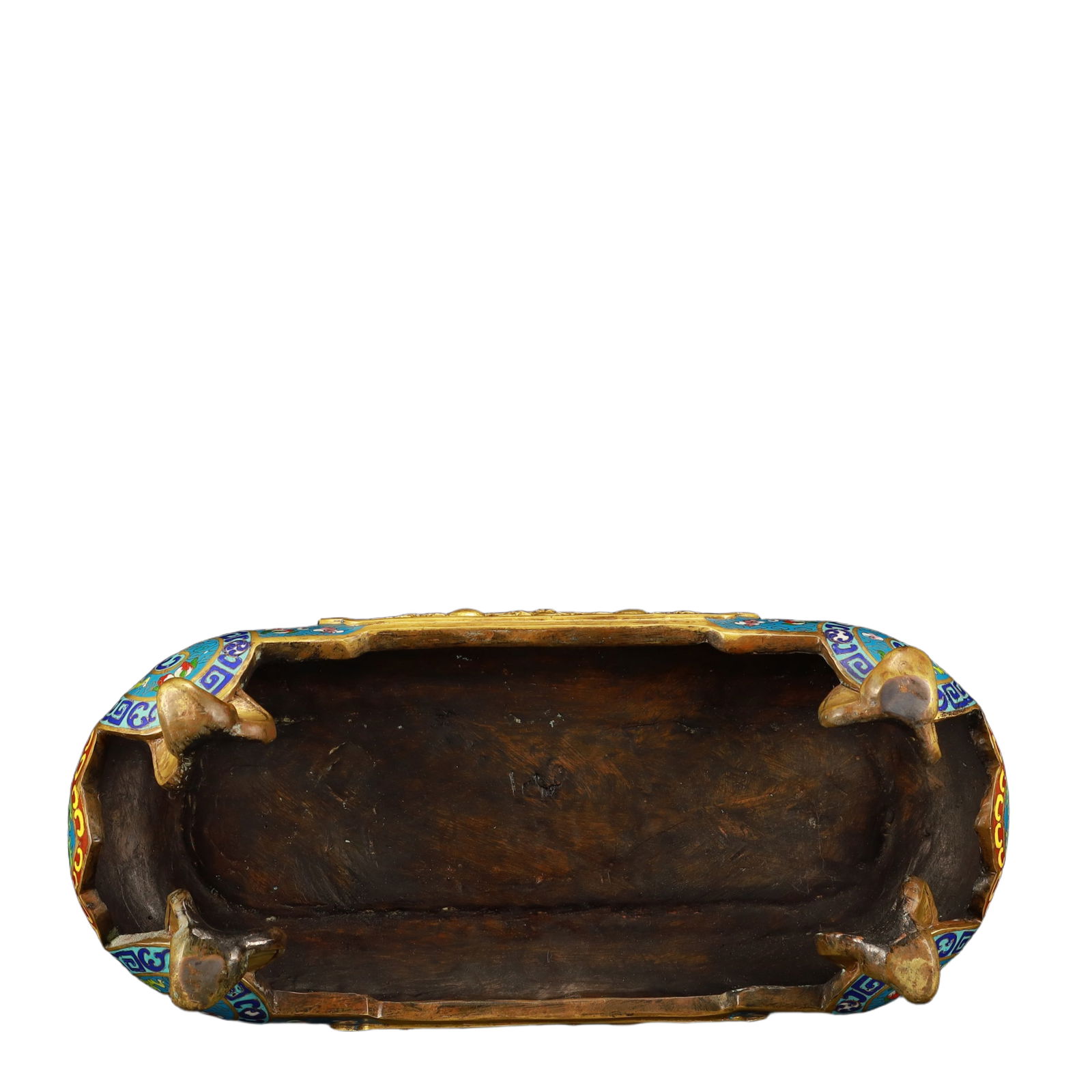 A Huge Cloisonne Landscape Pattern Screen - 13