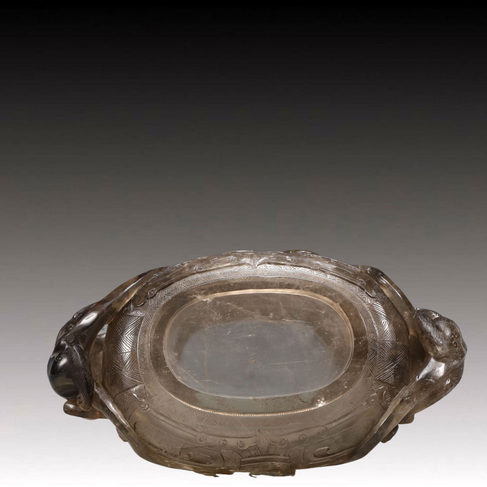 An Exquisite Crystal Dragon Pattern Double-Ears Censer - 9