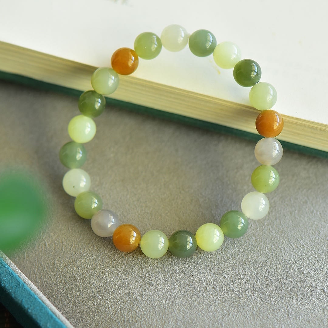 An Exquisite White Jade Jasper Bracelets - 5