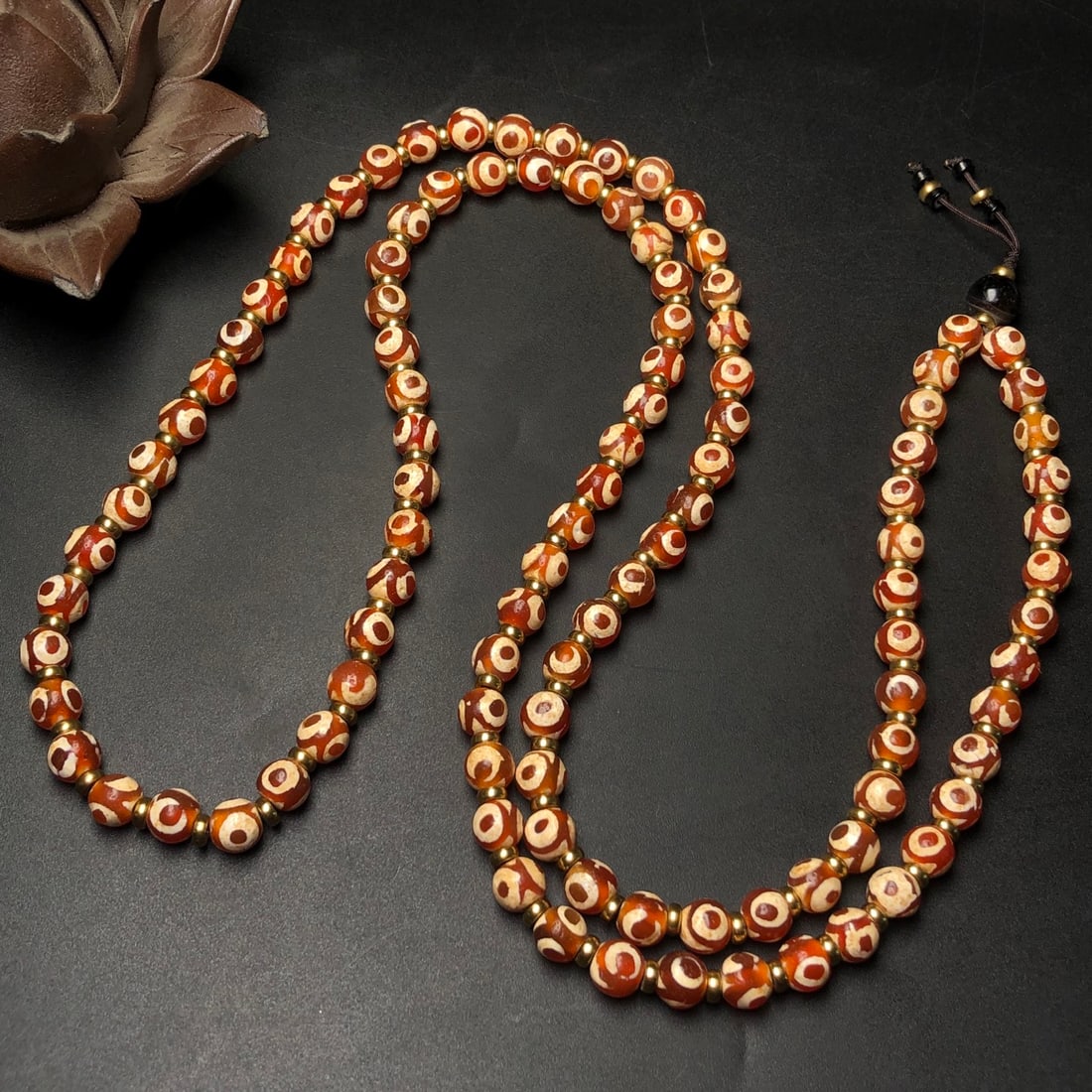 An Exquisite Dzi Bead Necklace - 4