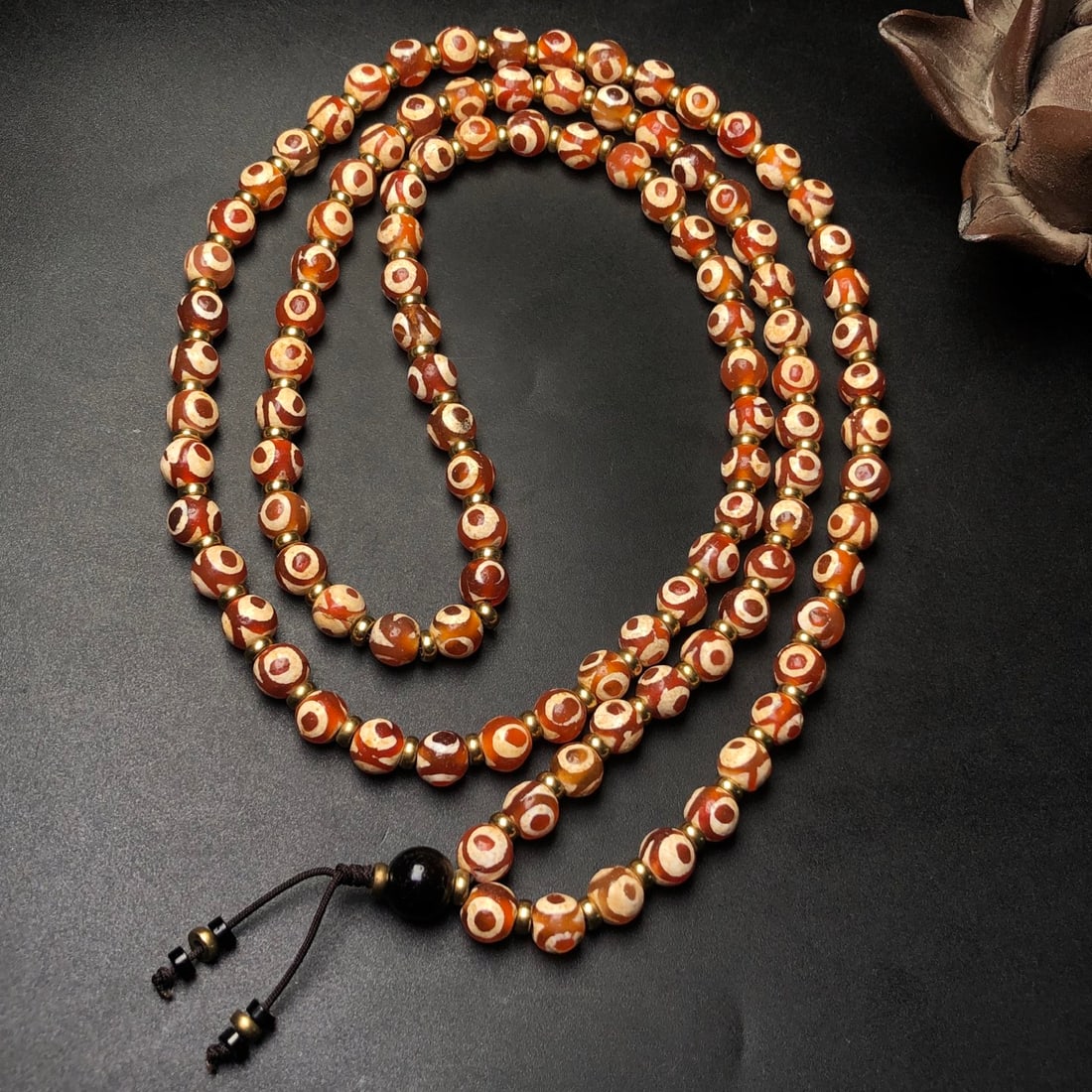 An Exquisite Dzi Bead Necklace - 6