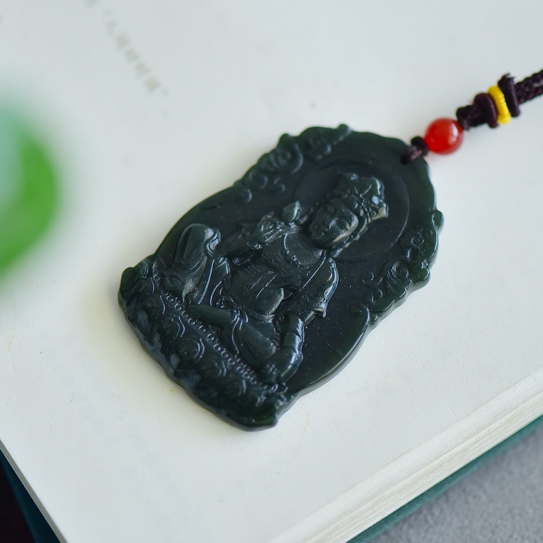 An Exquisite Sapphire Avalokitesvara Pattern Bracelets - 4