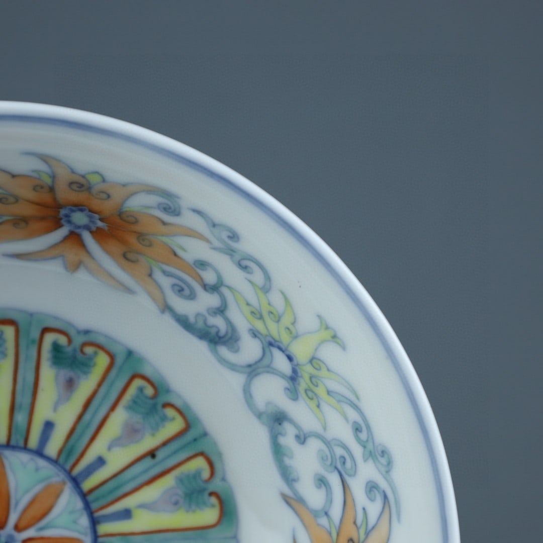 A Exquisite Doucai Lotus Pattern Bowl - 3