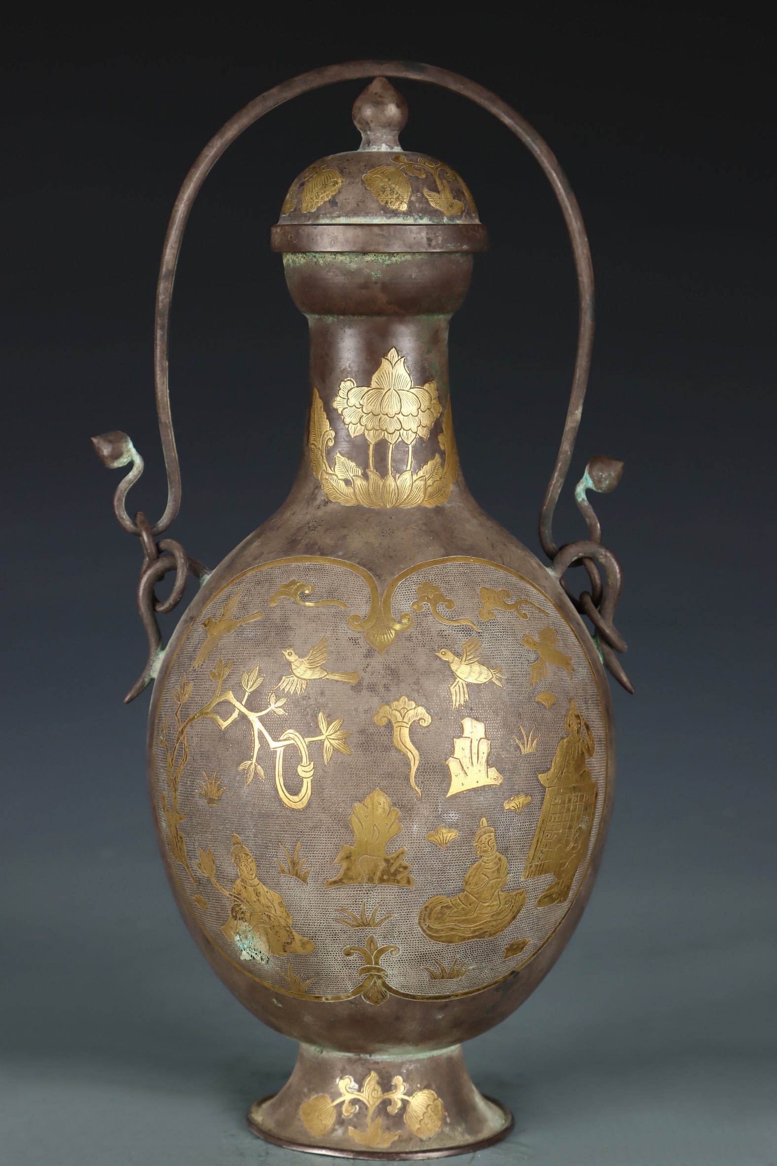 A Exquisite Gilt Silver Figures Pattern Ewer - 3