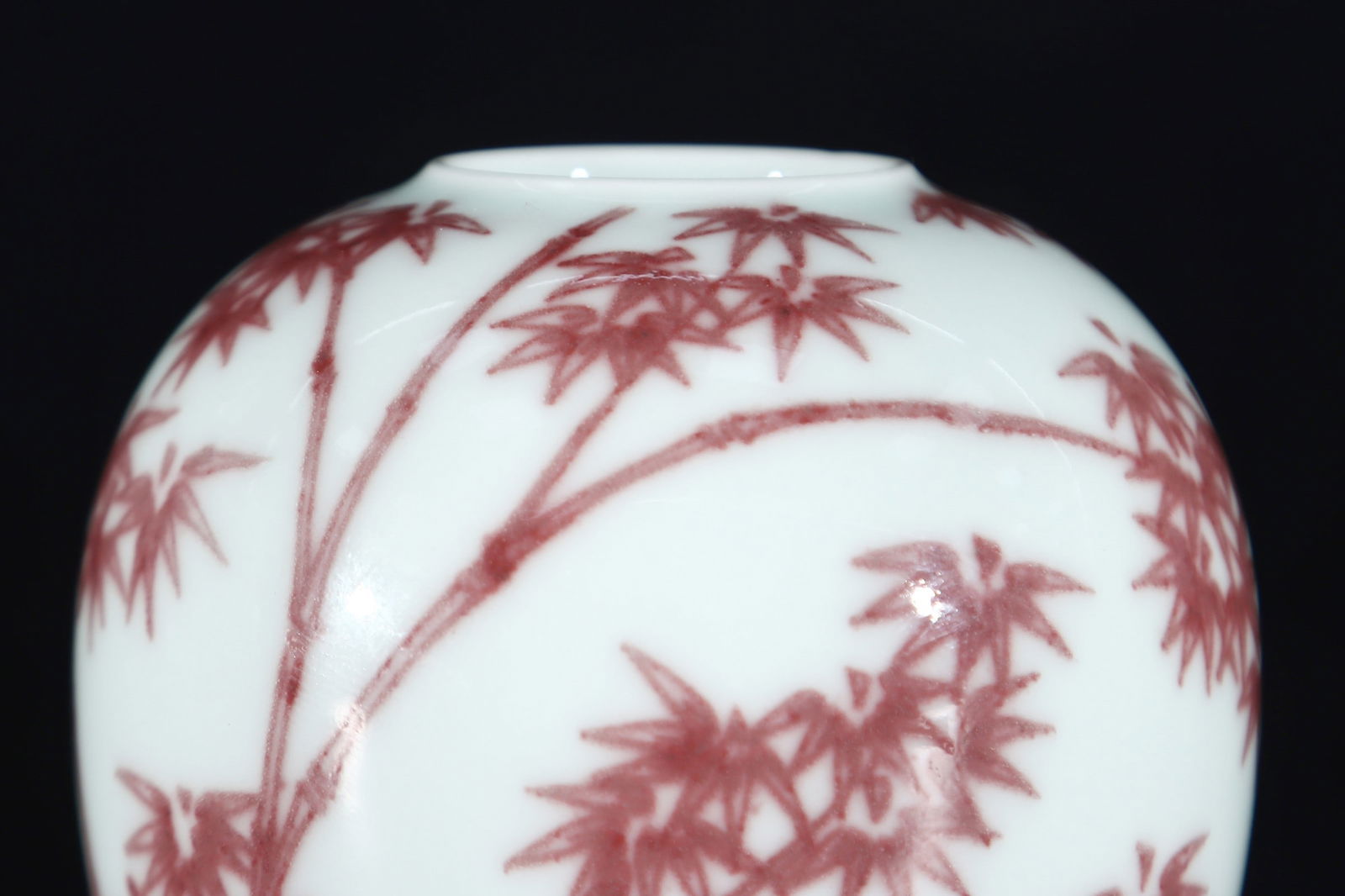 A Exquisite Underglaze-Red Bamboo Pattern Brush Washer - 2
