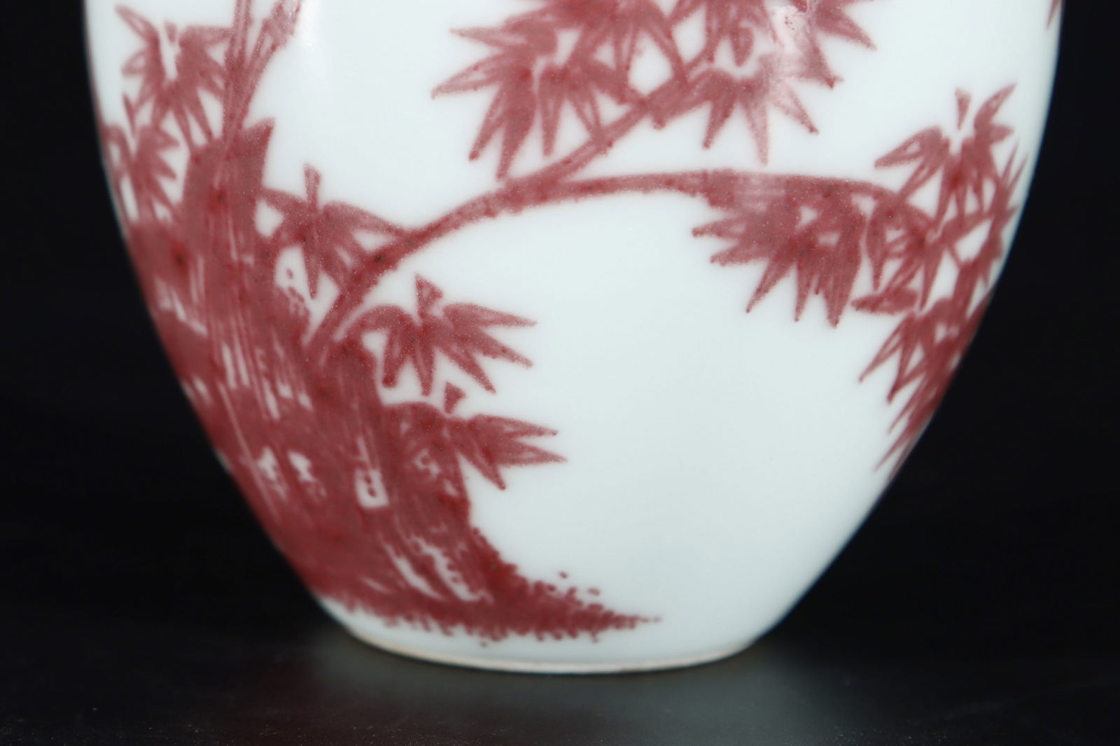 A Exquisite Underglaze-Red Bamboo Pattern Brush Washer - 4