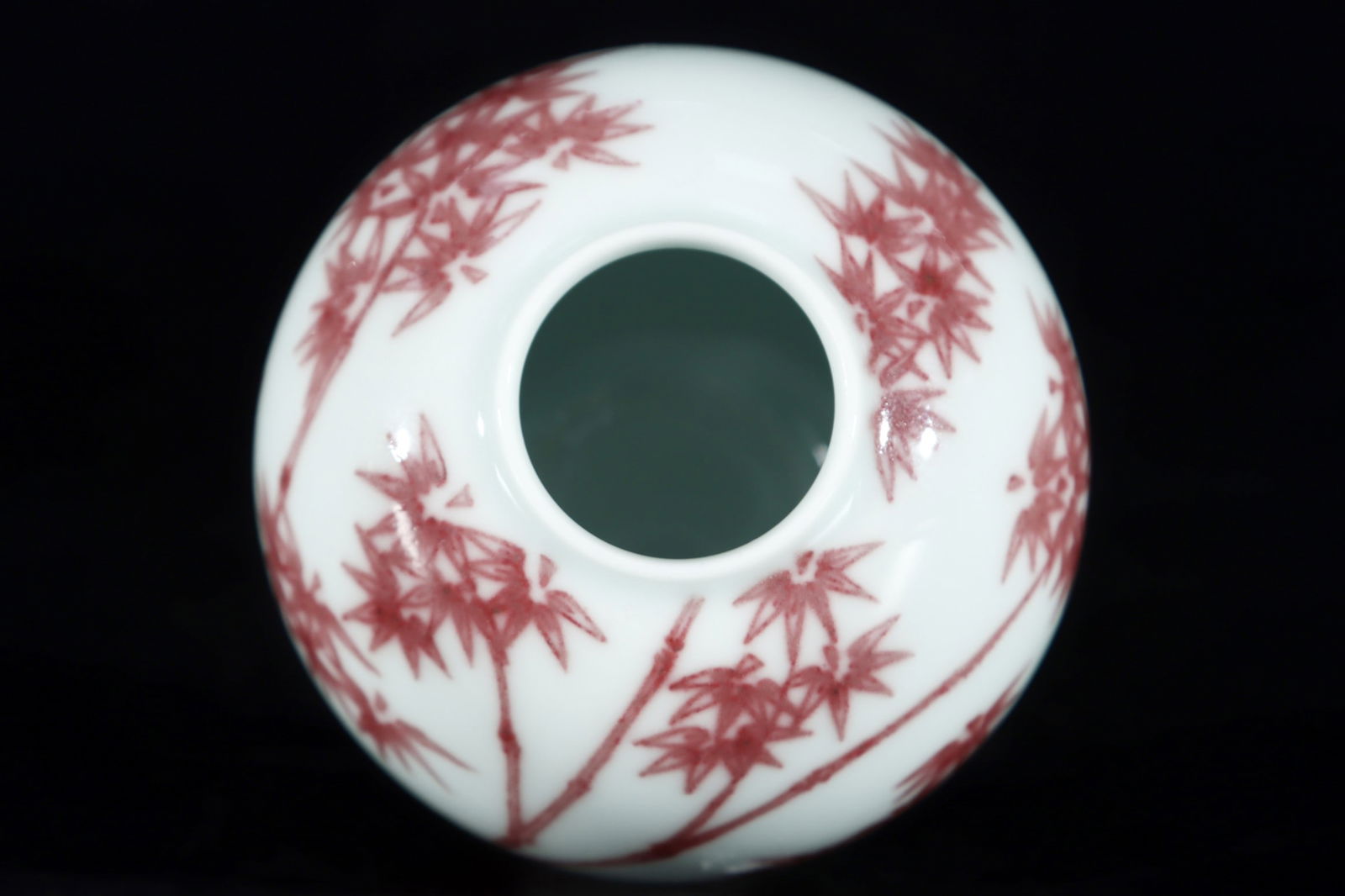 A Exquisite Underglaze-Red Bamboo Pattern Brush Washer - 6