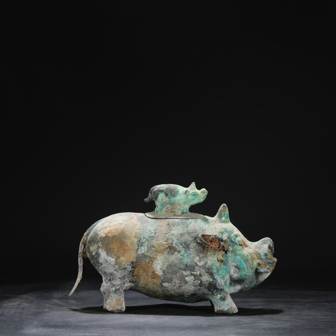 A Exquisite Bronze Auspicious Beast Vase - 7