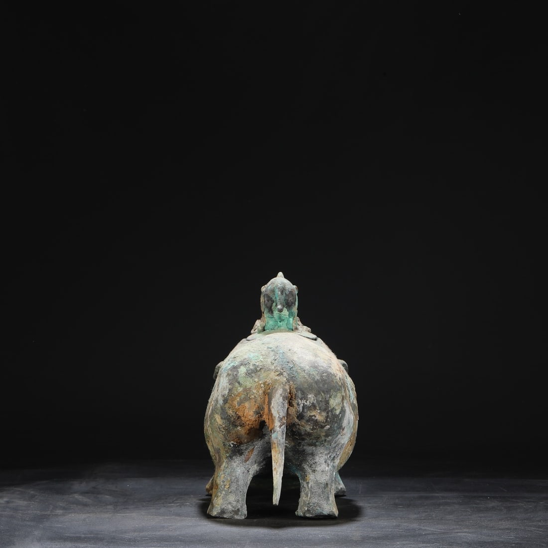 A Exquisite Bronze Auspicious Beast Vase - 8