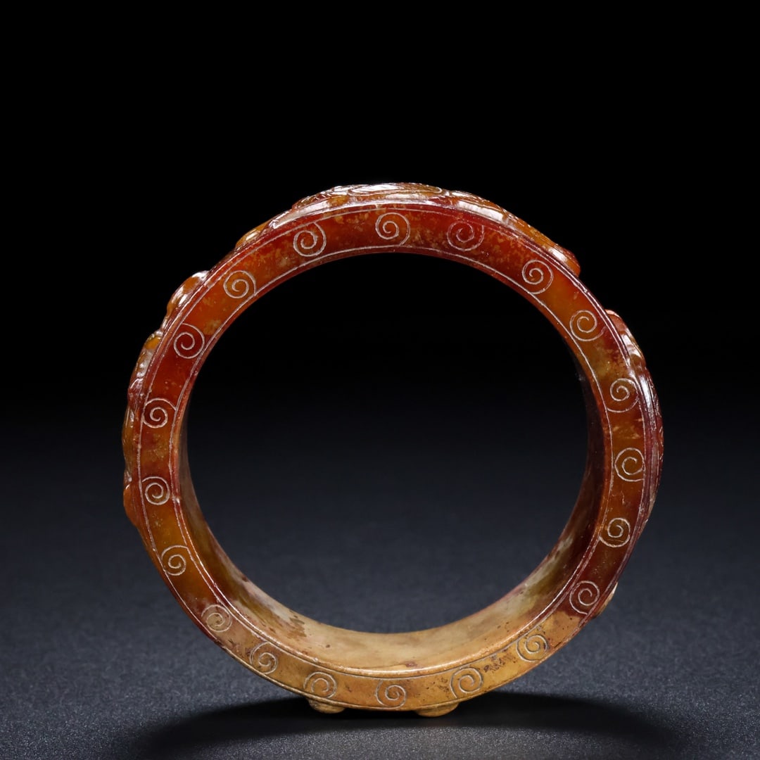 A Rare Hetian Jade Bracelets - 9