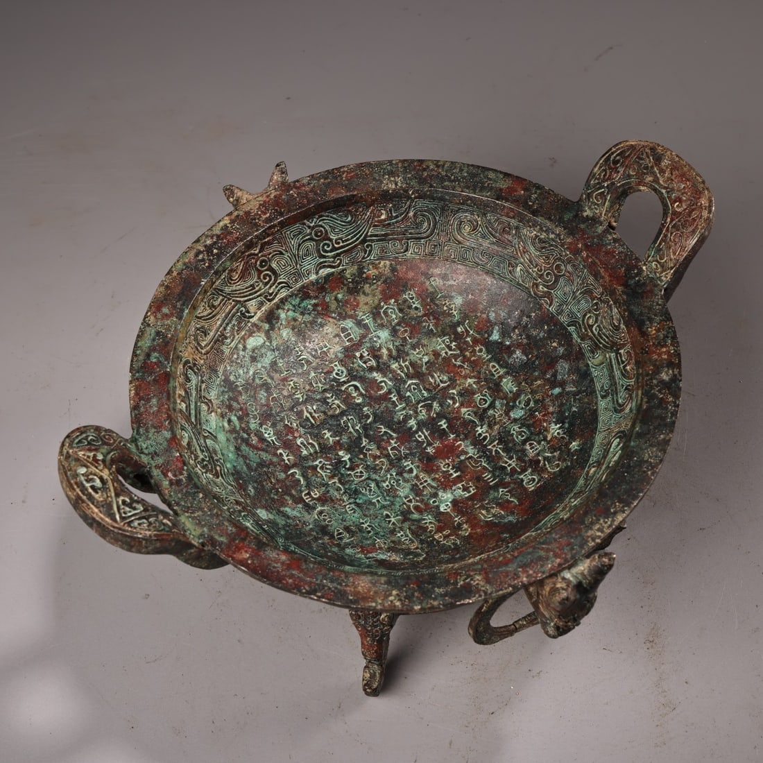 A Exquisite Bronze Beast-Face Pattern Pot - 5