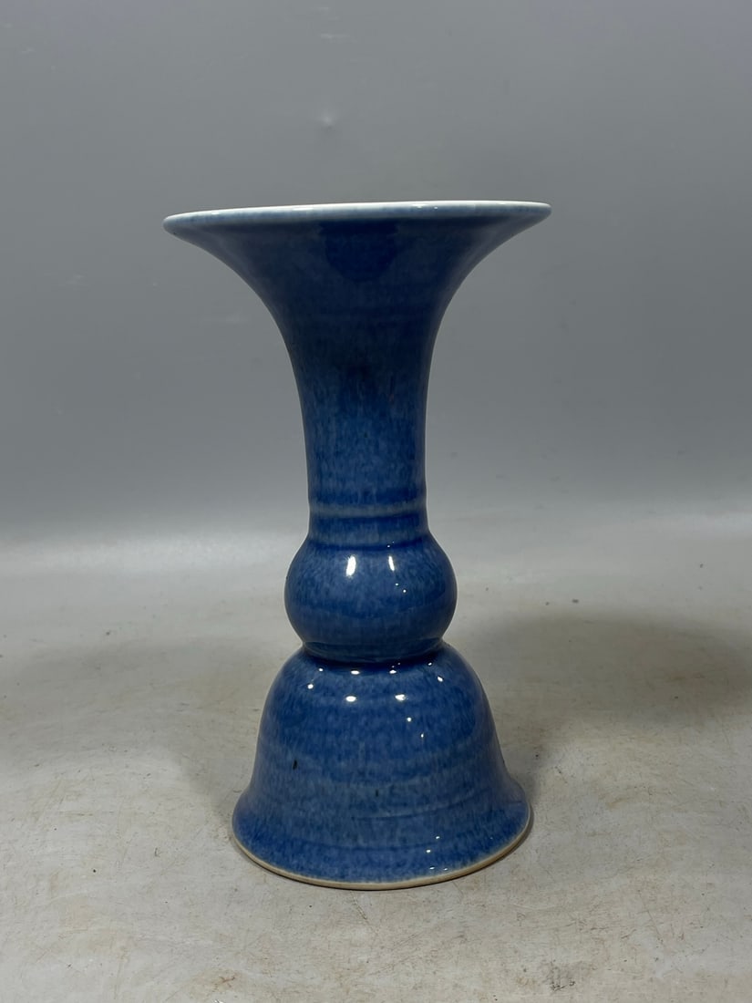 Ji Blue Glazed Vase - 3