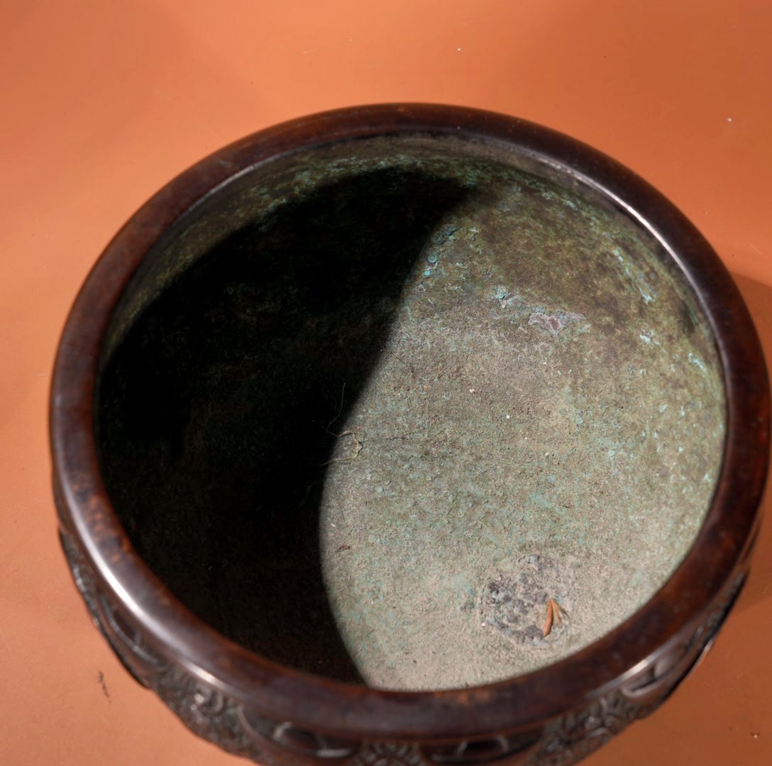 A Exquisite Gilt Bronze Basin - 7