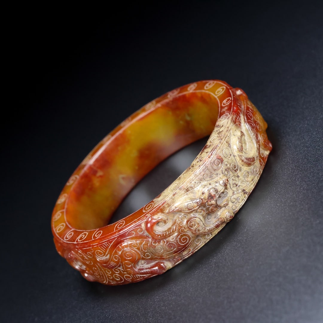 A Rare Hetian Jade Bracelets - 5