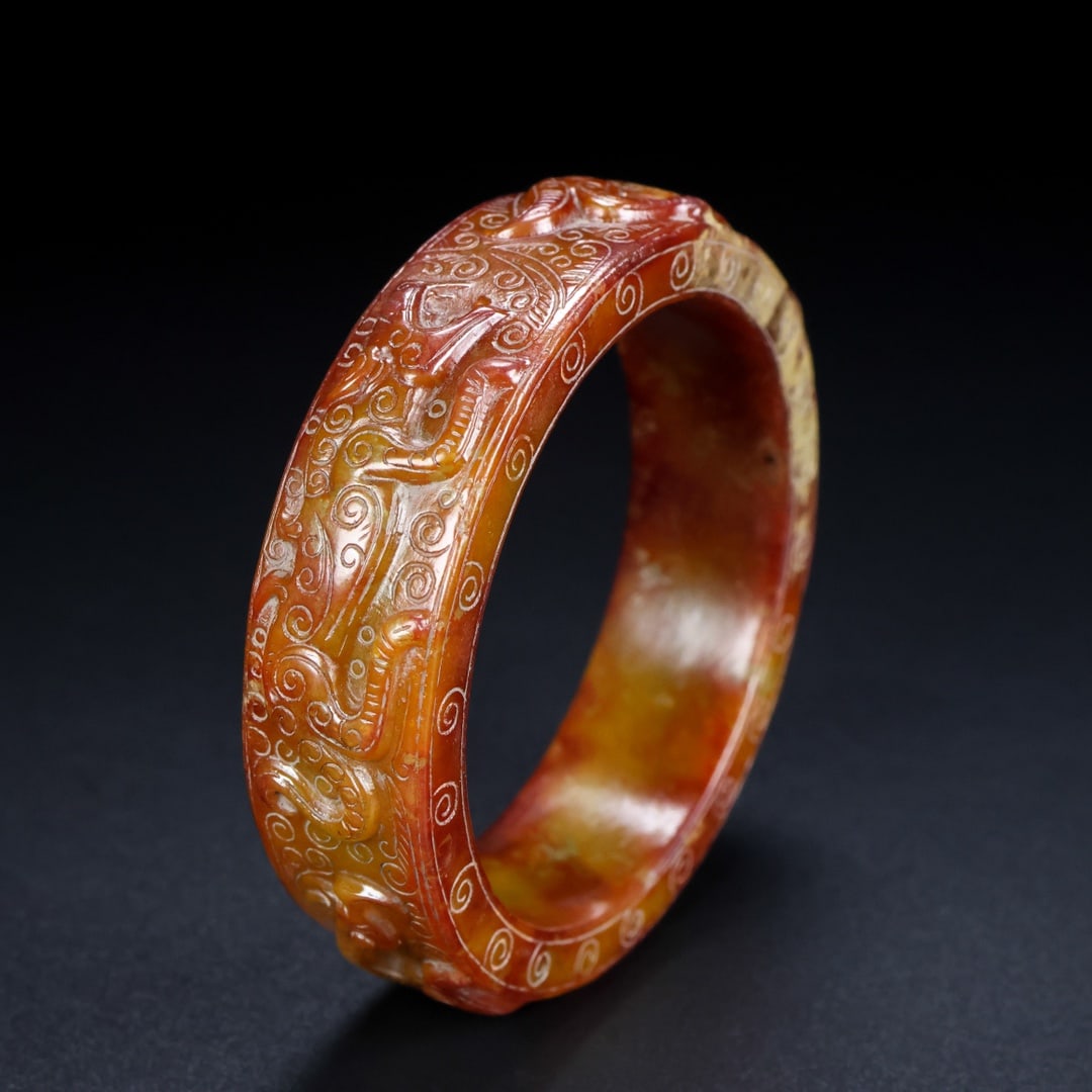 A Rare Hetian Jade Bracelets - 6