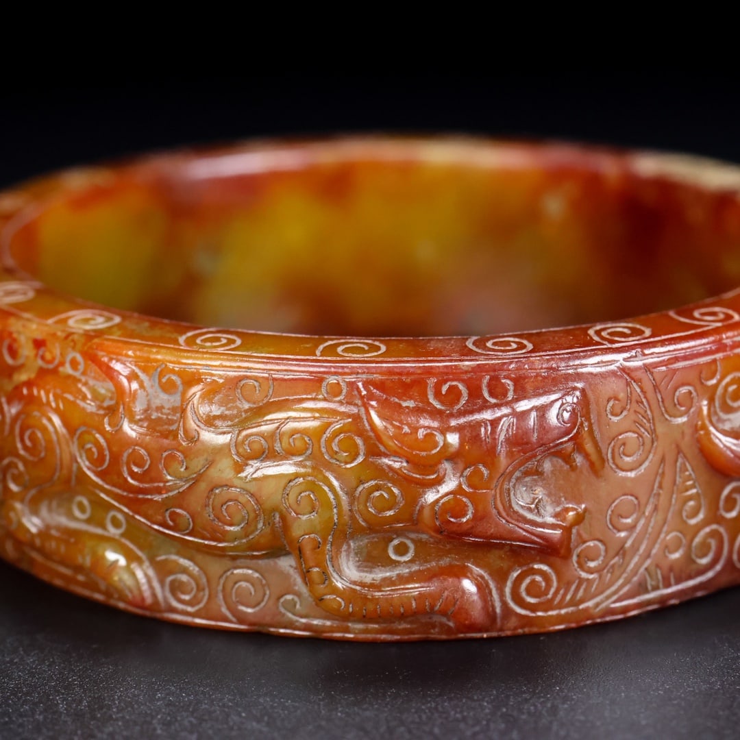 A Rare Hetian Jade Bracelets - 7