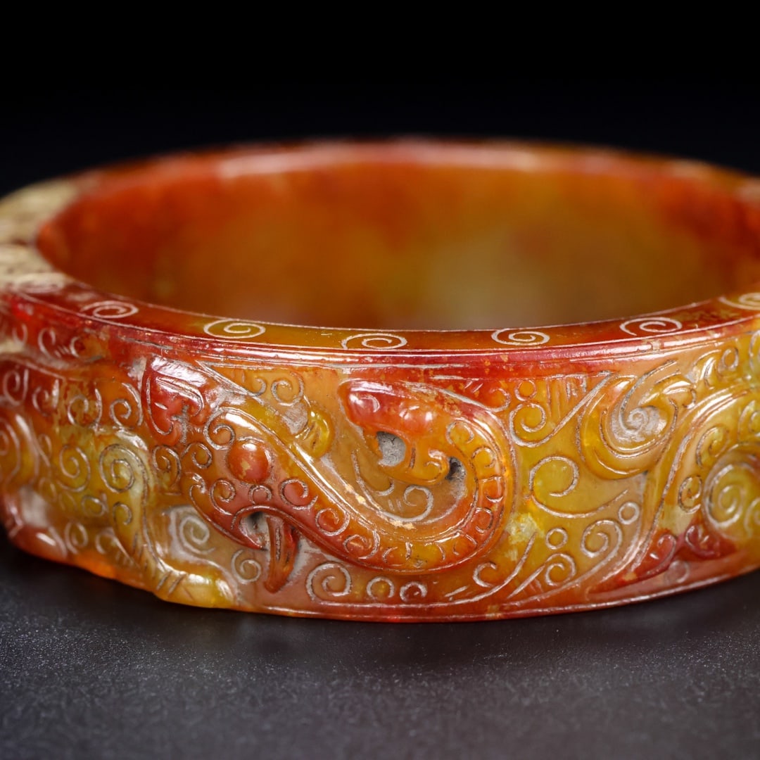 A Rare Hetian Jade Bracelets - 8