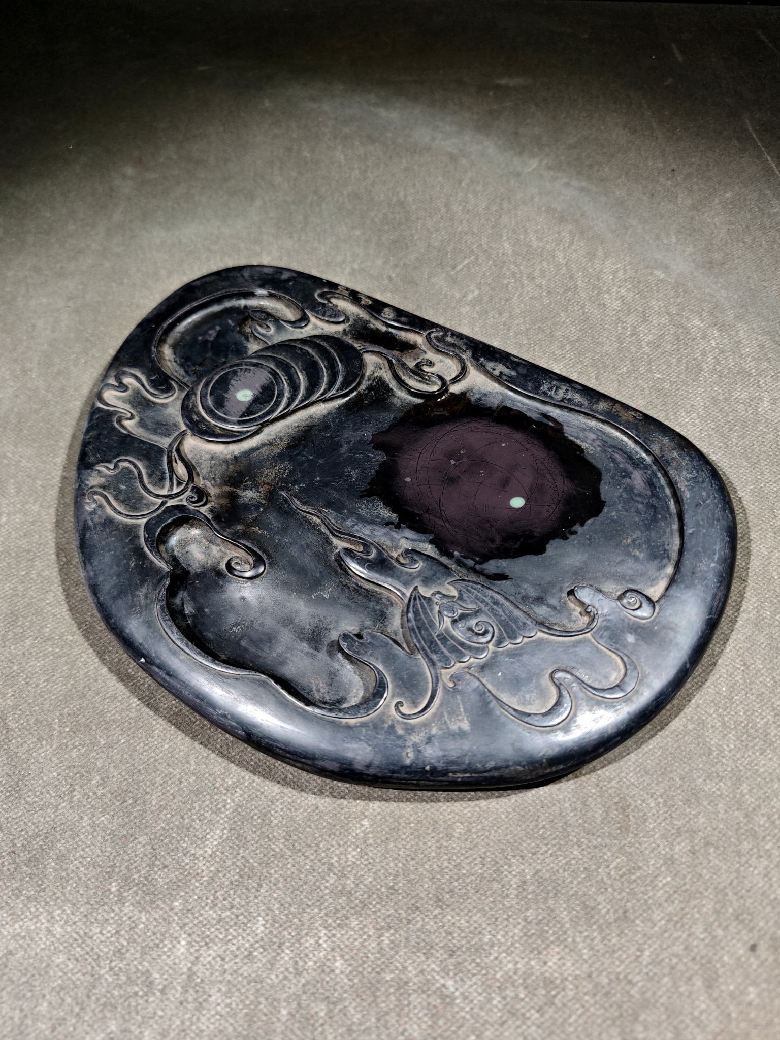 A Exquisite Bat Pattern Inkstone - 5