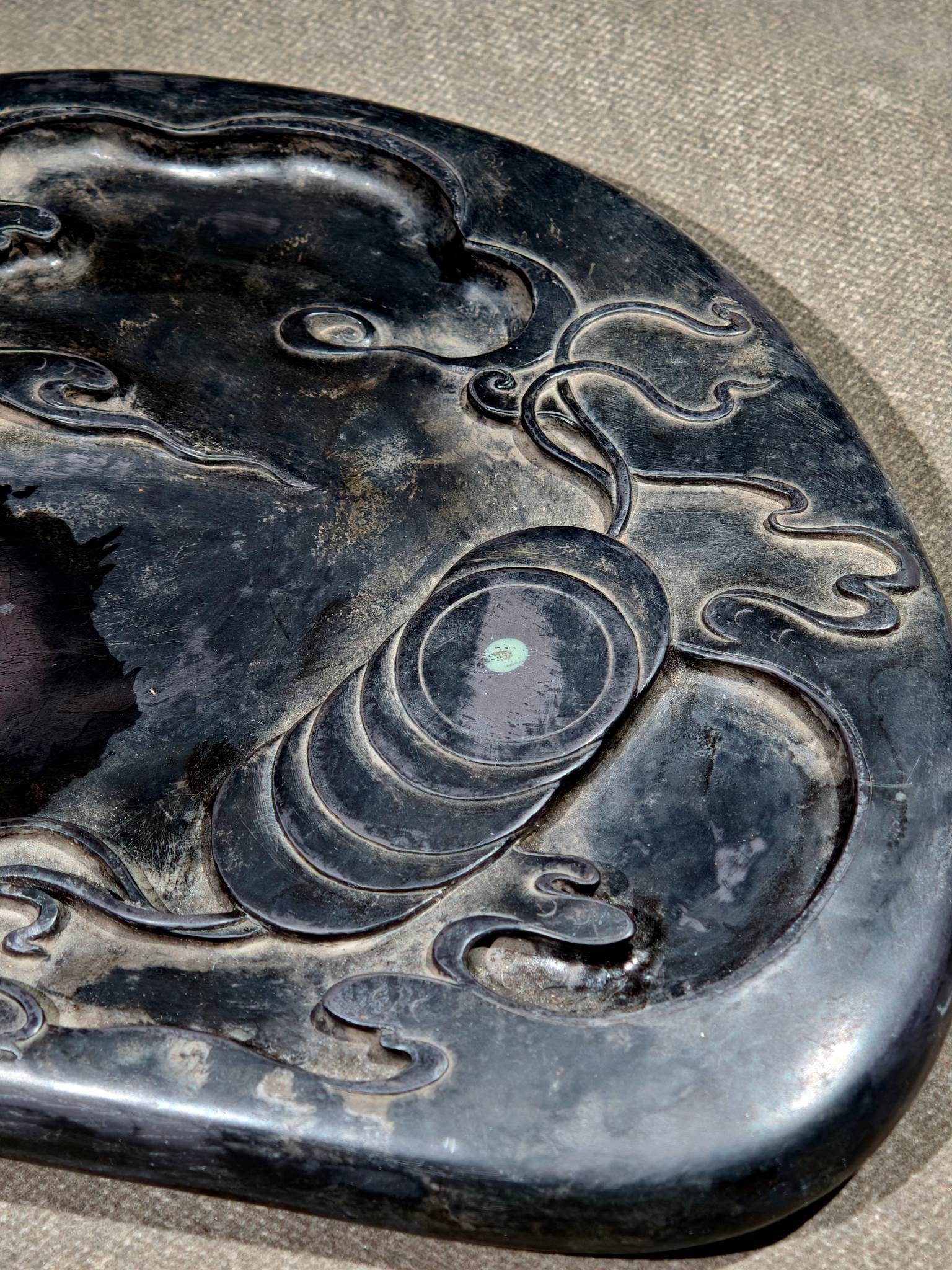 A Exquisite Bat Pattern Inkstone - 6