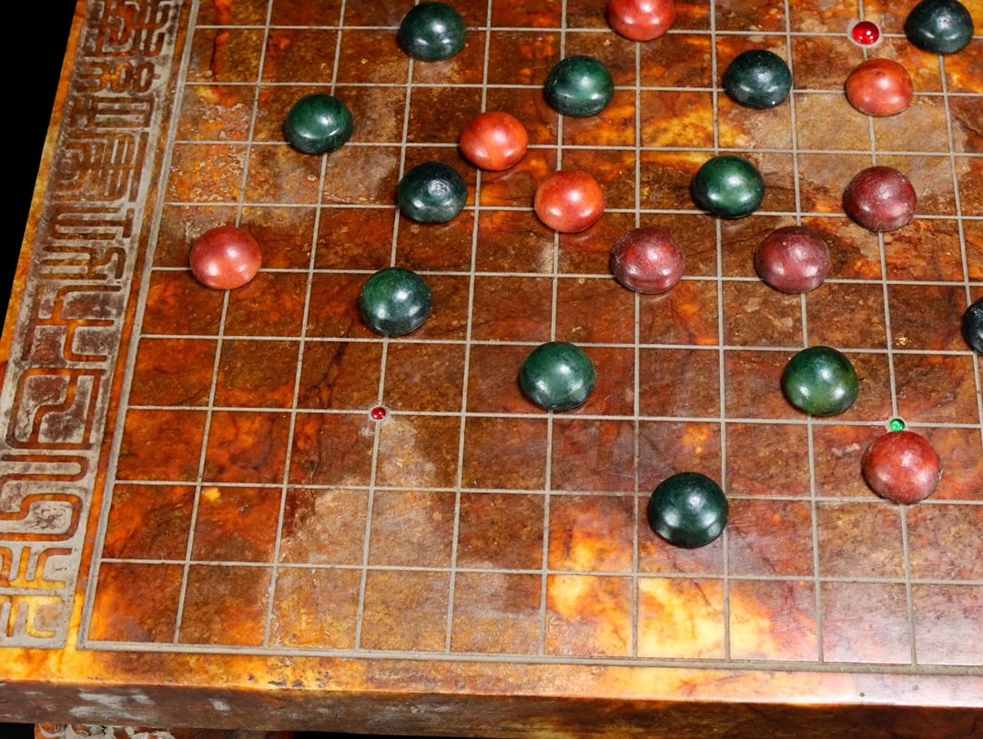 A Rare Hetian Jade Go Set - 7