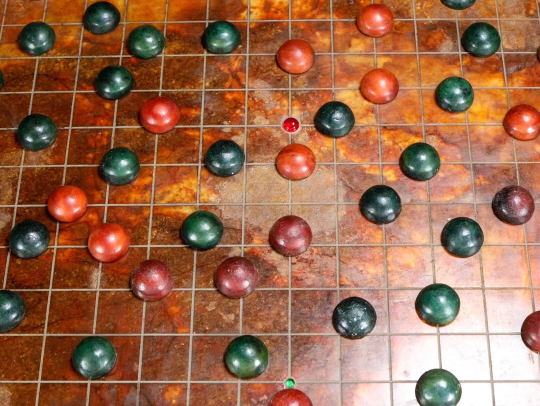 A Rare Hetian Jade Go Set - 8