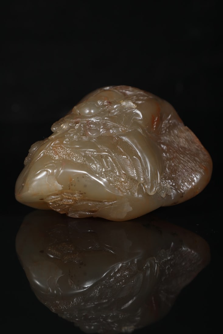 A Exquisite Shoushan Stone Buddha statue Pattern Ornament - 7