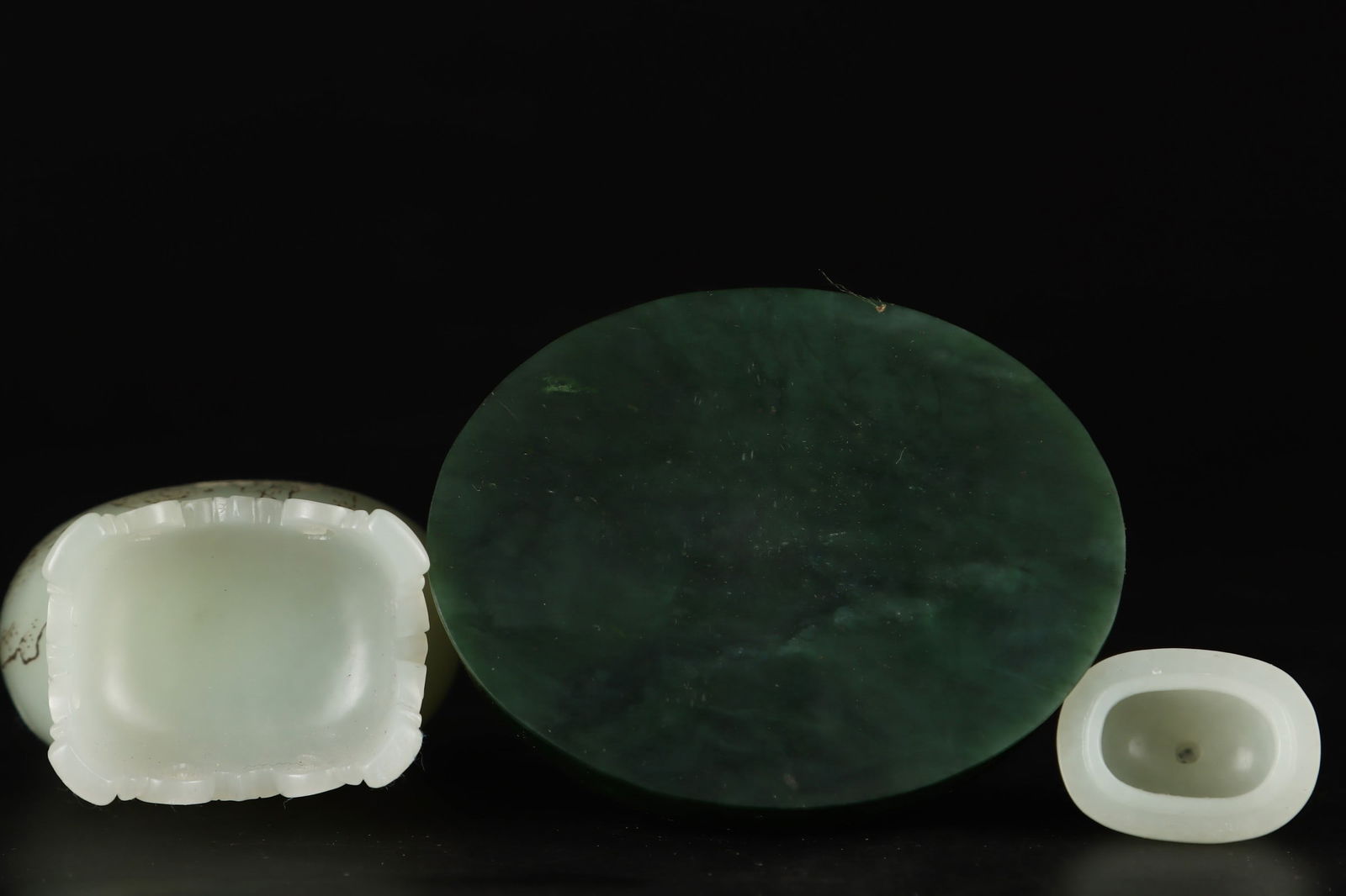 Hetian Jade Landscape Pattern Vase - 8