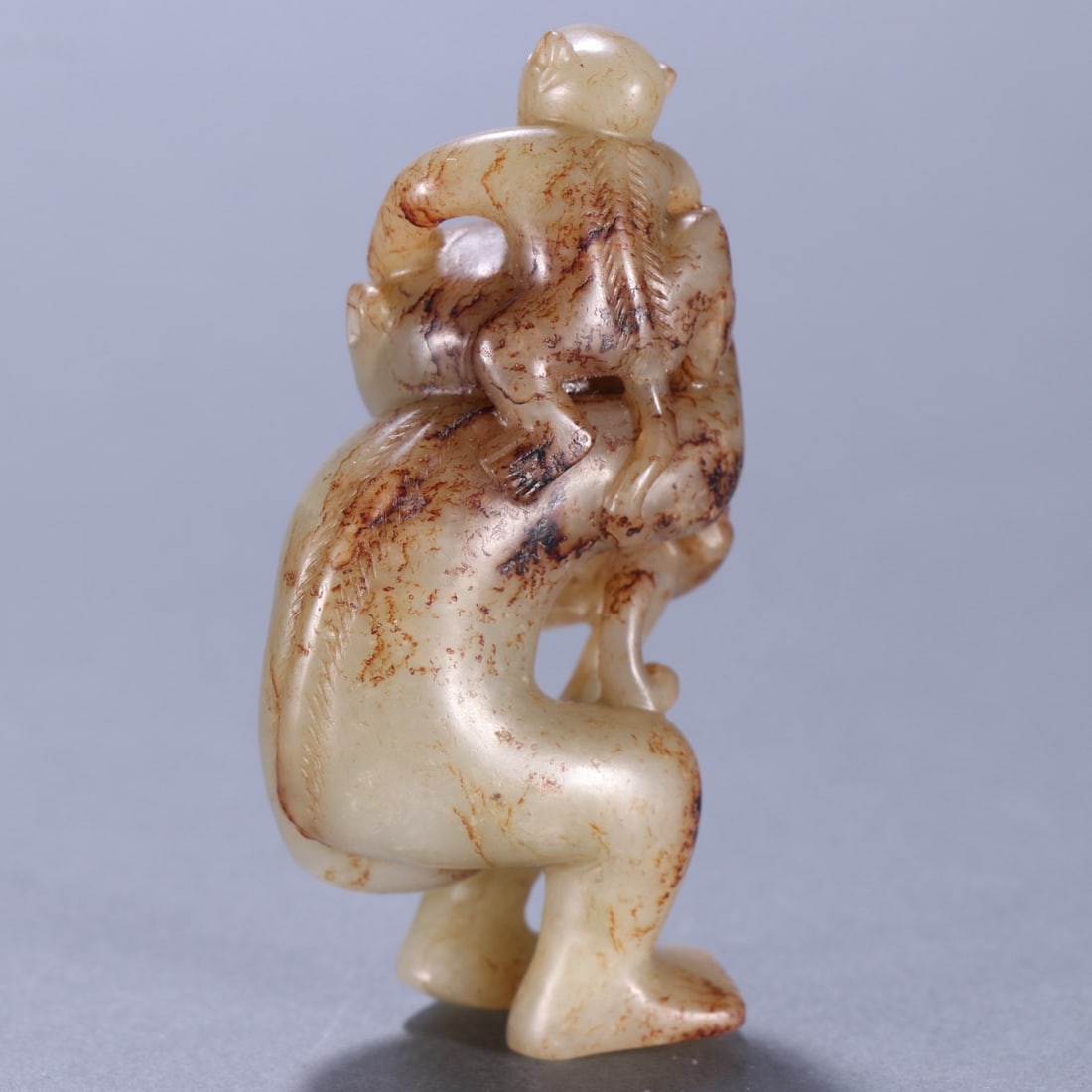 A Exquisite Hotan Jade Monkey Ornament - 4