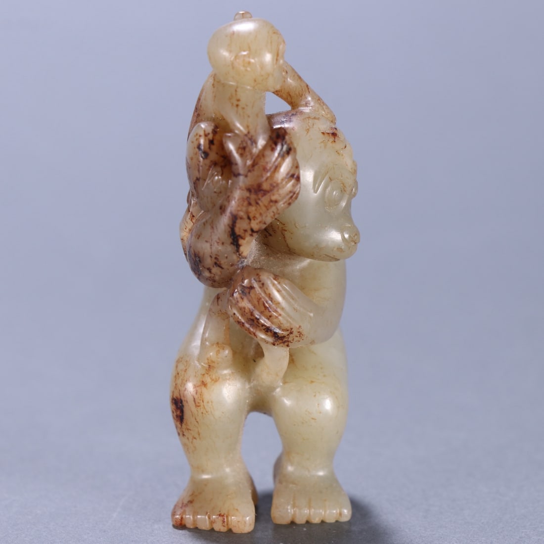 A Exquisite Hotan Jade Monkey Ornament - 5